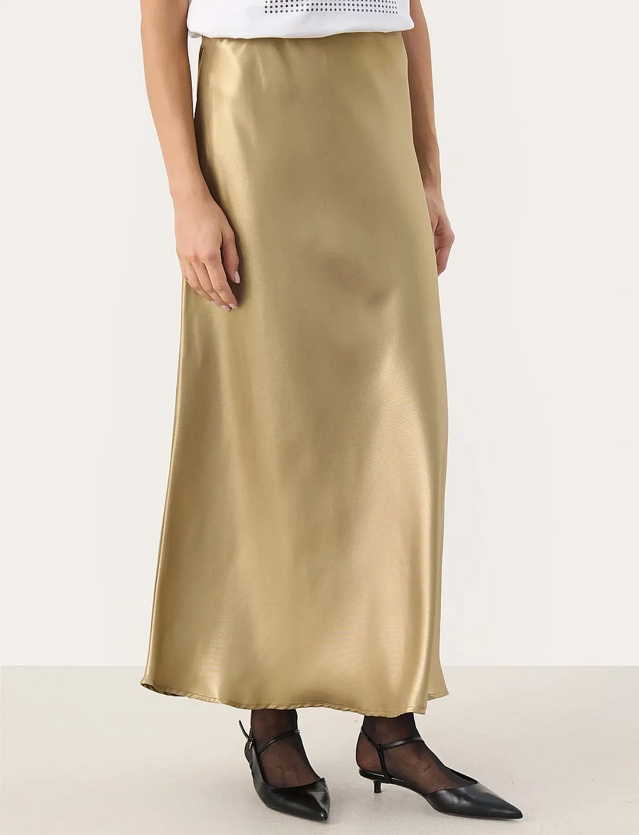 Part Two - LaurinasPW SK - satinröcke - gold metallic - 0