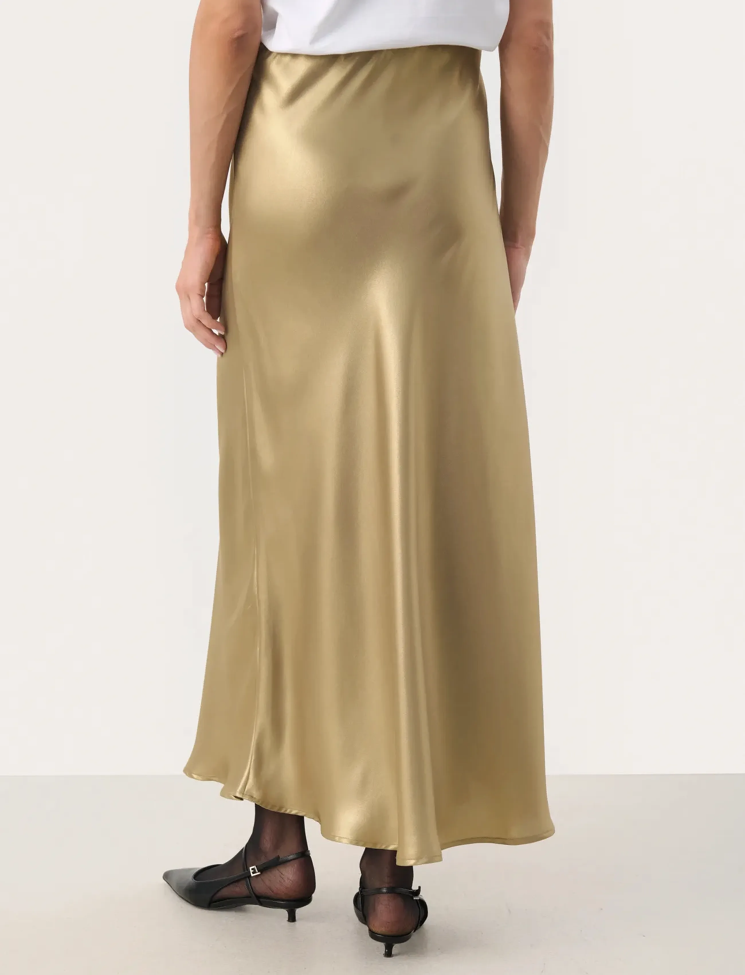 Part Two - LaurinasPW SK - midi nederdele - gold metallic - 5