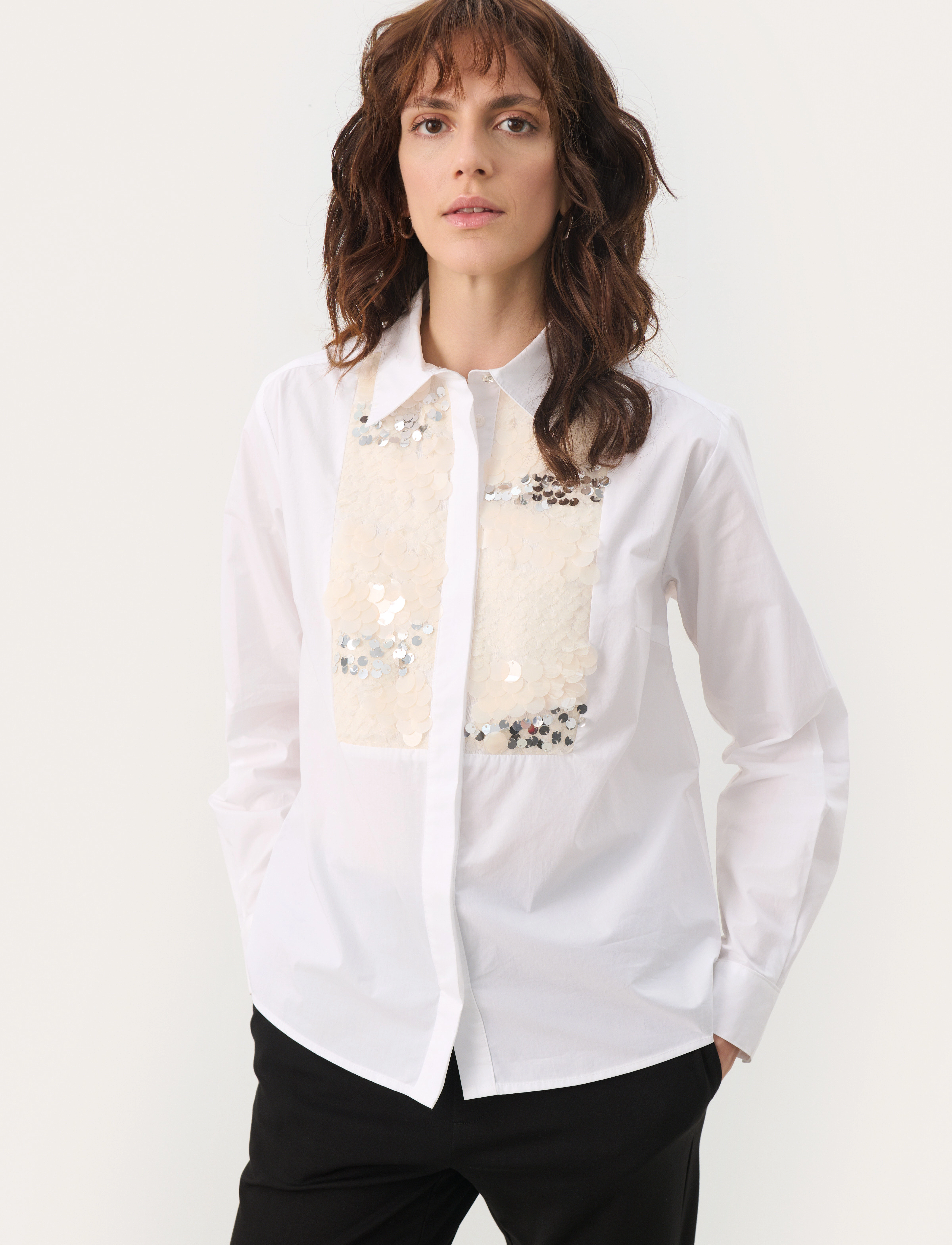 Part Two MayePW SH - Skjortor - BRIGHT WHITE / white