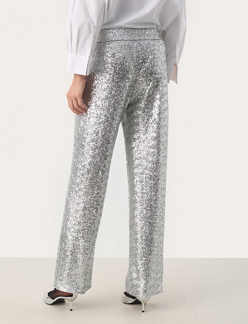 Part Two - MelodiePW PA - sirge säärega püksid - silver - 5