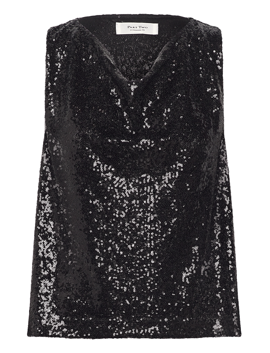 Part Two - MalikkaPW TO - Ärmellose tops - black - 1