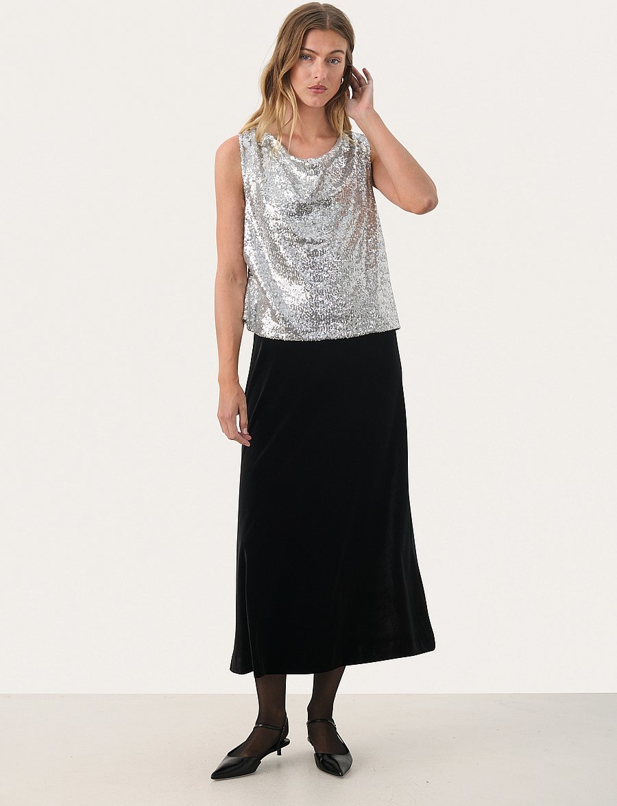 Part Two - MalikkaPW TO - Ärmellose tops - silver - 4