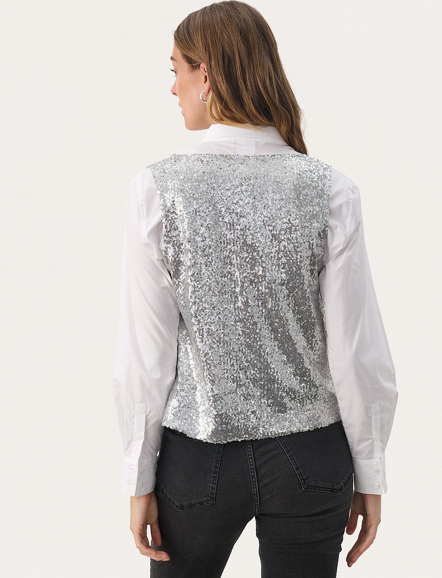 Part Two - MalikkaPW TO - Ärmellose tops - silver - 5