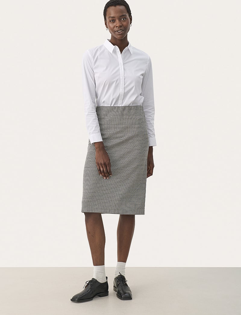 Part Two - LorinnePW SK - midi kjolar - black check - 3