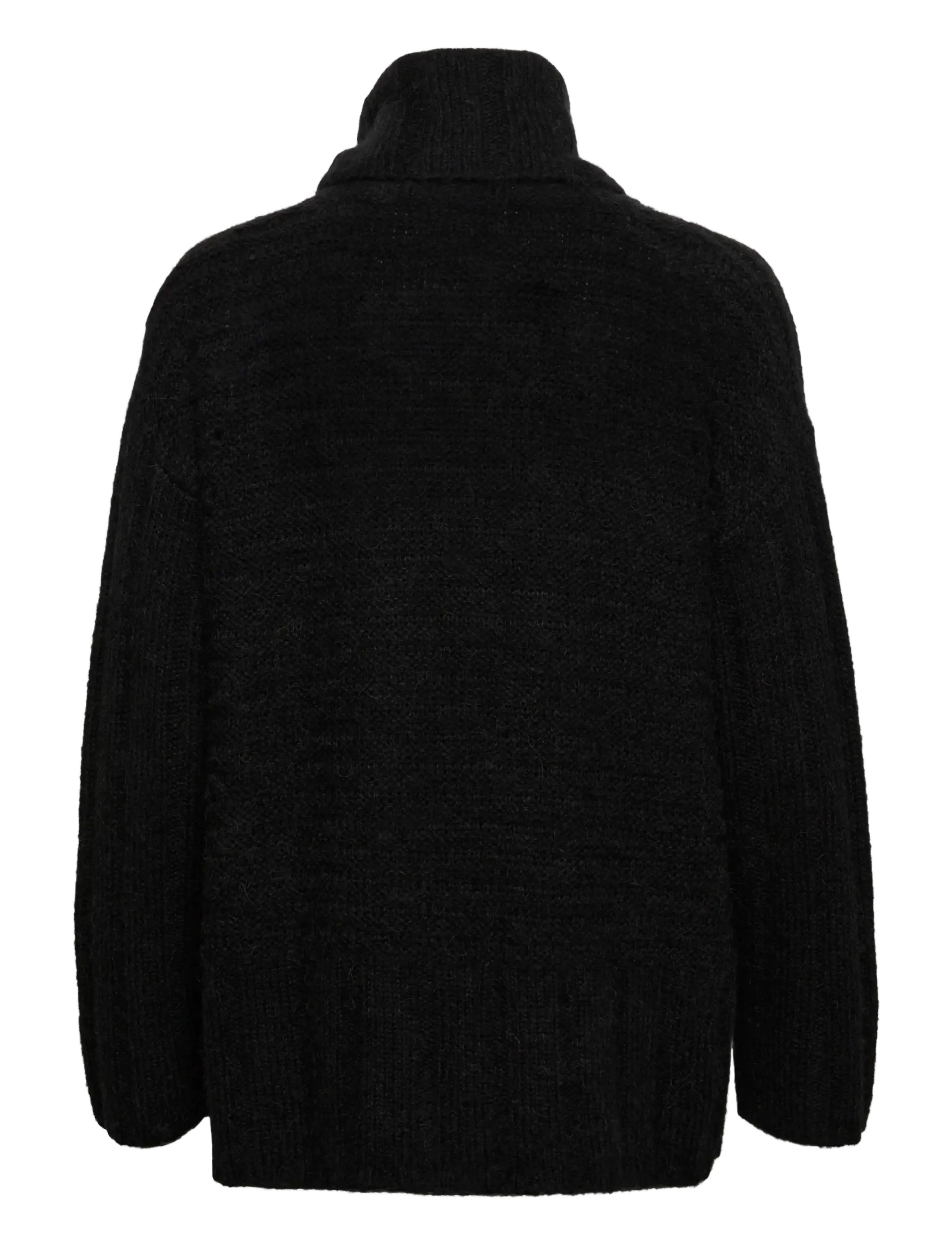 Part Two - LaurikkePW PU - rollkragenpullover - black - 1