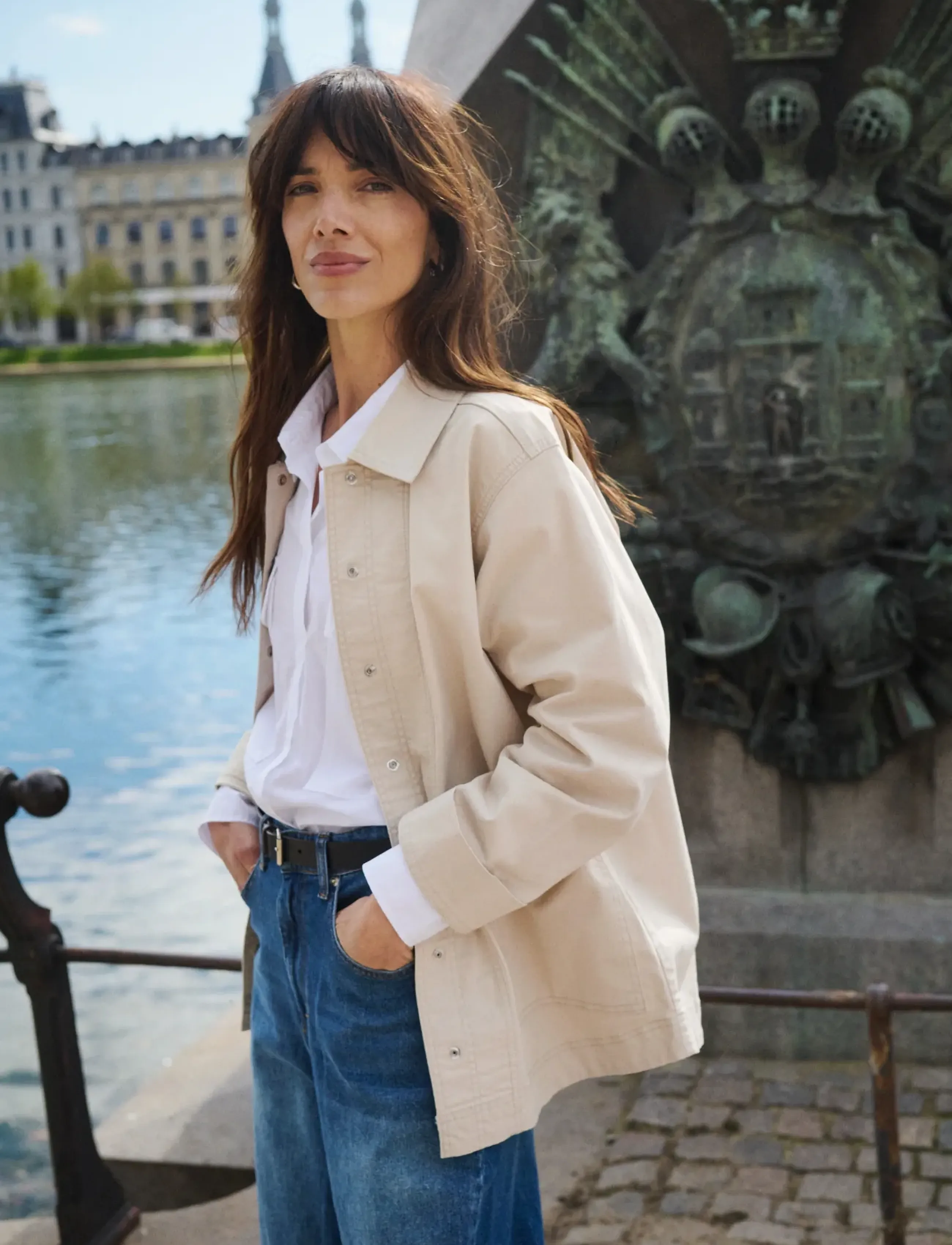 Part Two NadinPW OTW - Höstjackor - FRENCH OAK / cream