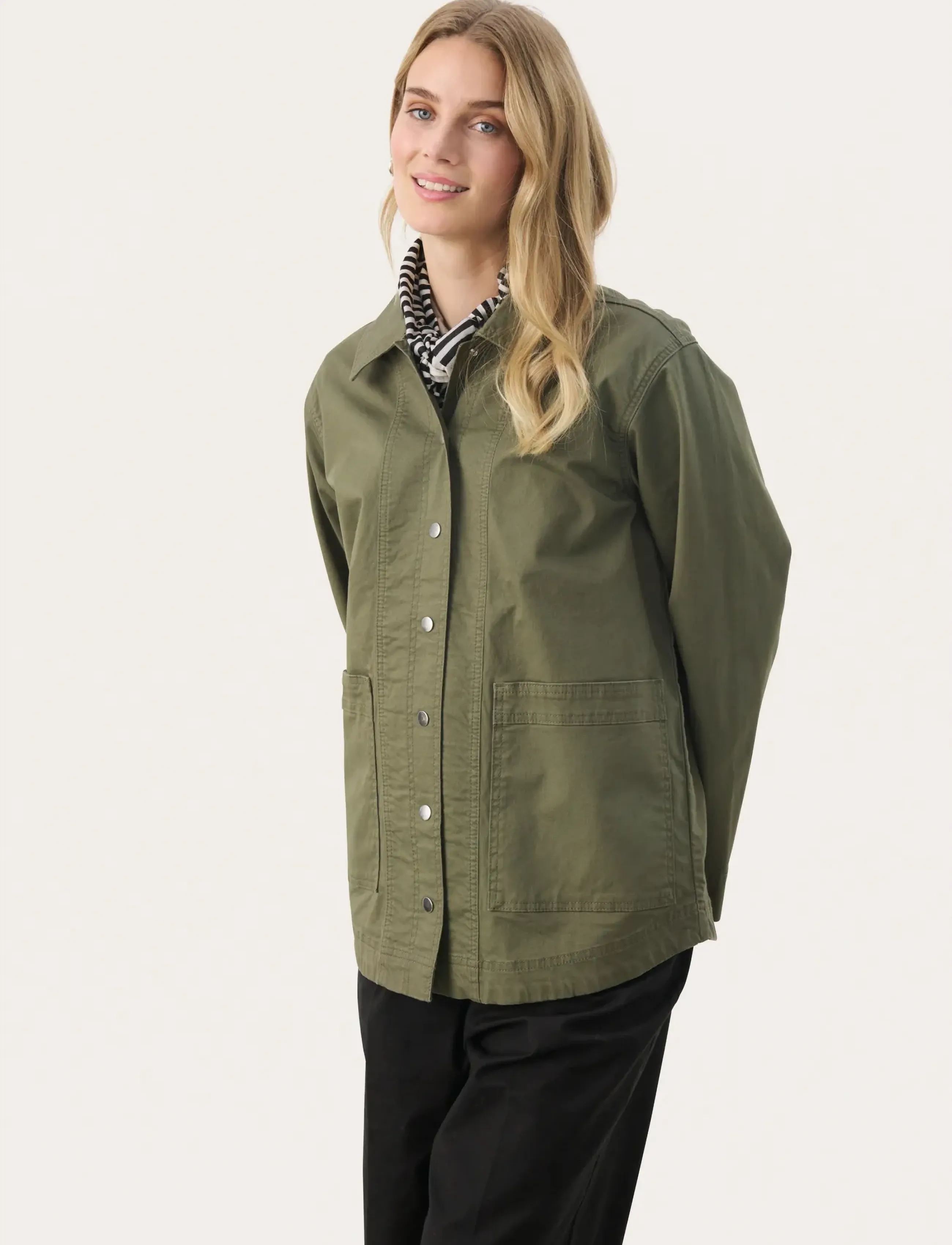 Part Two Nadinpw Otw, 38, Khaki green, Jakker > Denim, Dame