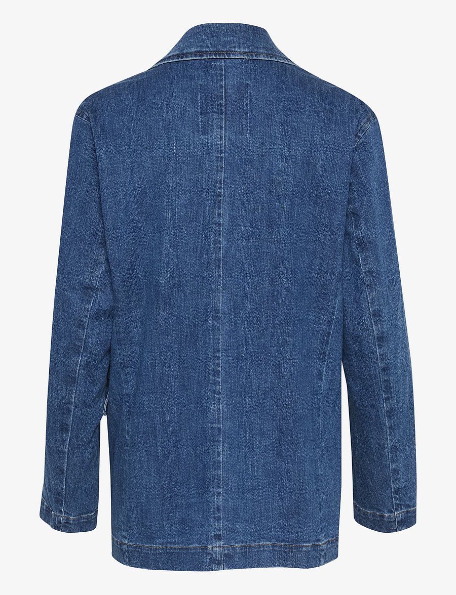Part Two - NoorPW OTW - einhnepptir jakkar - medium blue denim - 2
