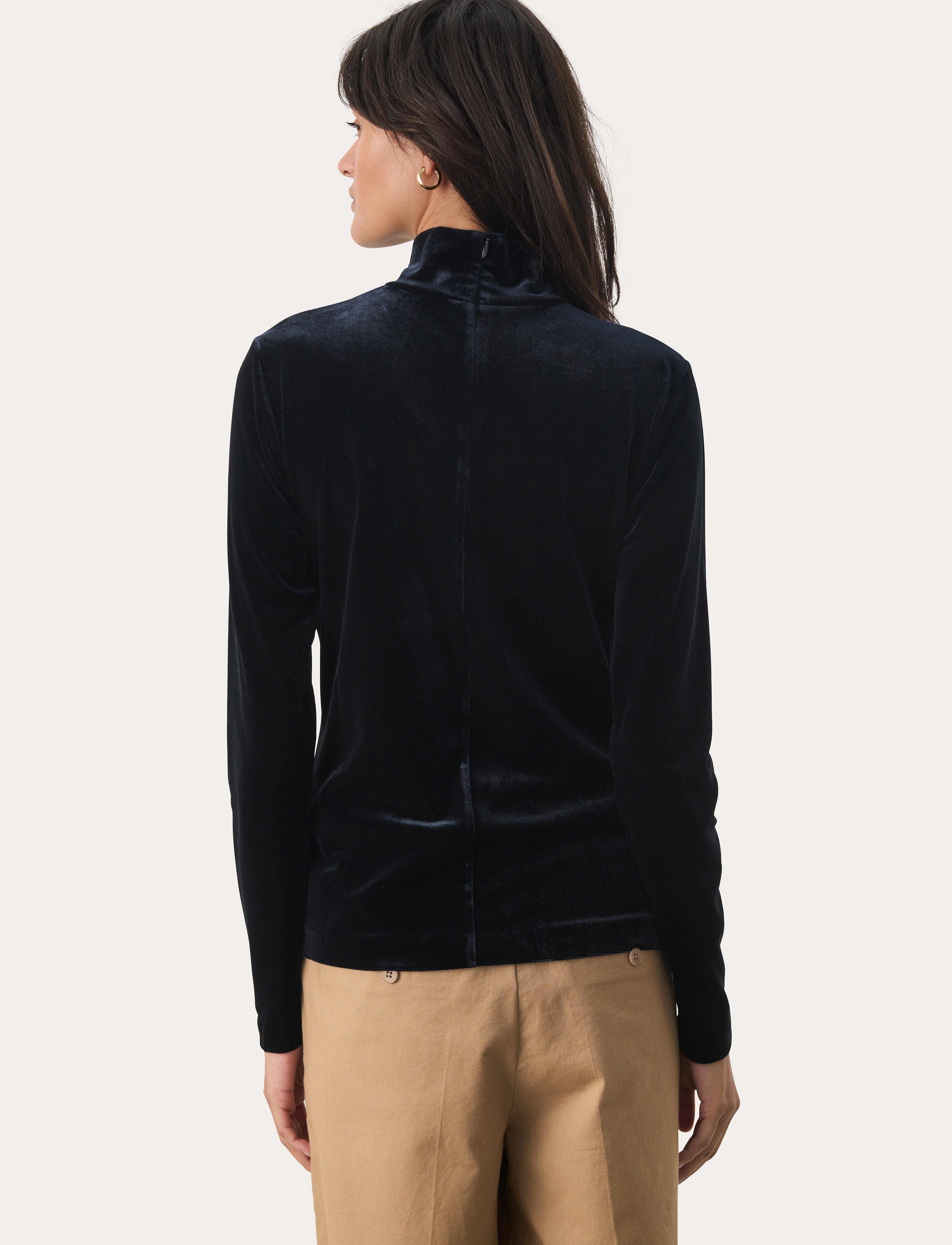 Part Two - MonePW PU - langermede topper - dark navy - 5