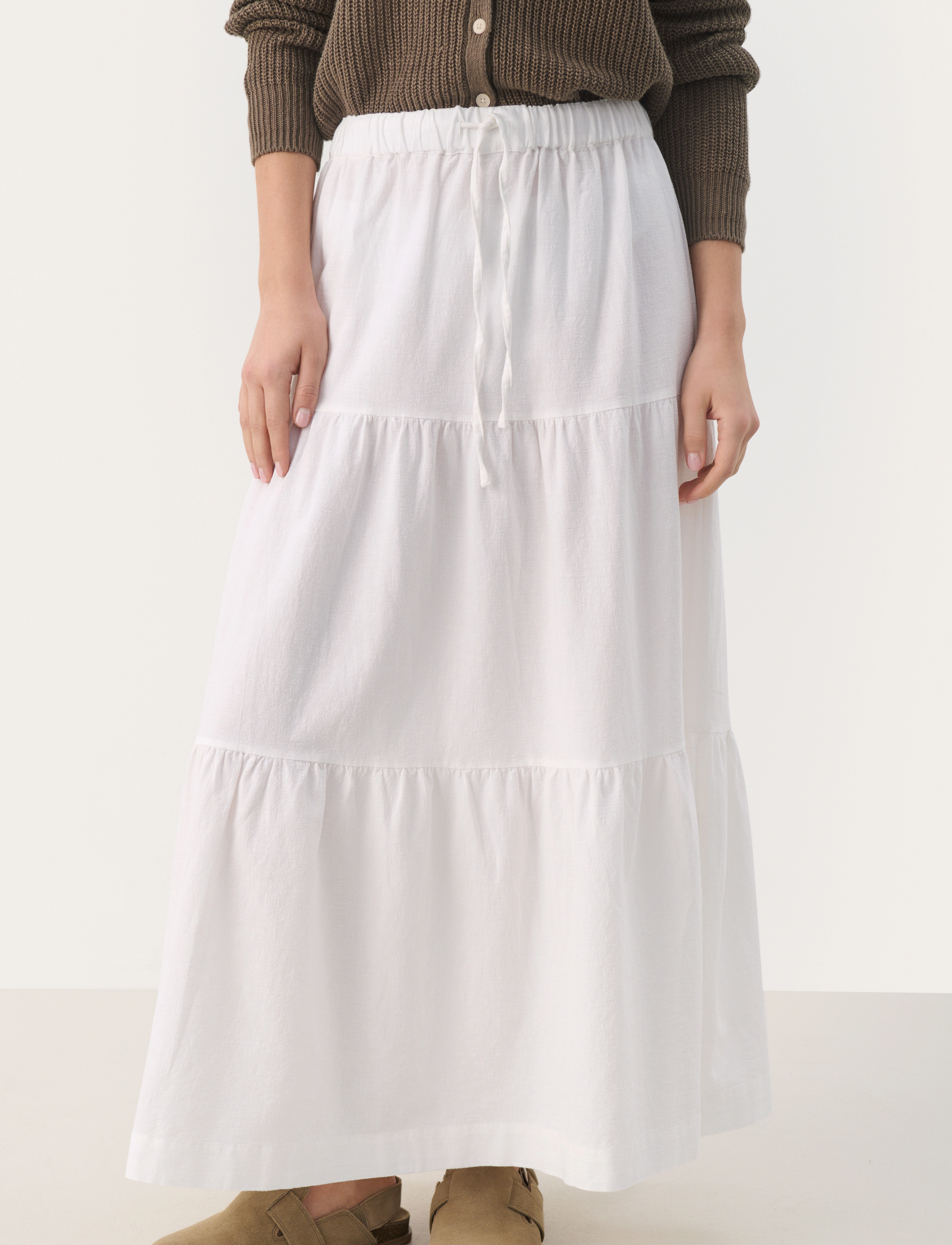 Part Two Brinapw Sk, 46, White, Nederdele > Maxi Nederdele, Dame