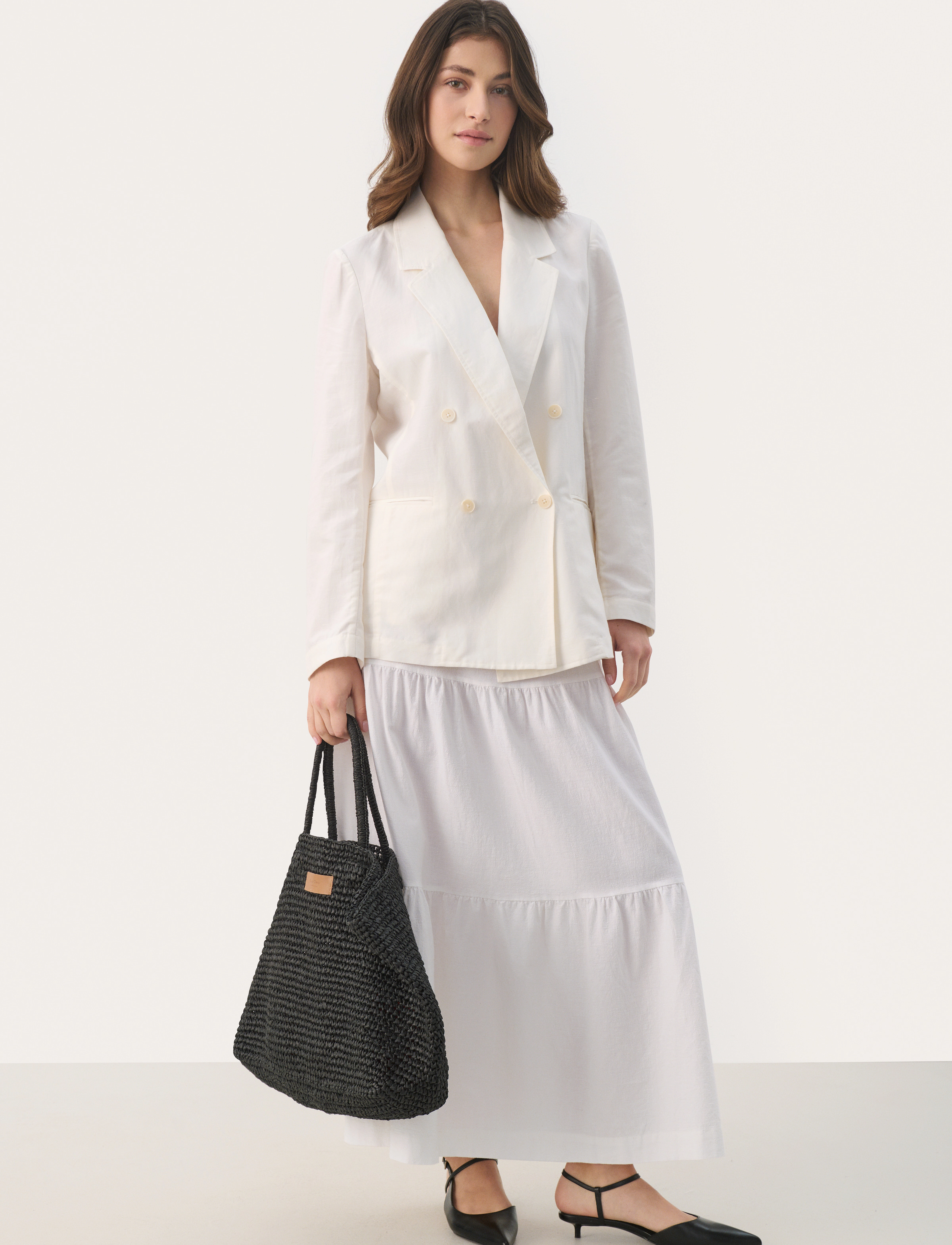 Part Two - BrinaPW SK - maxi nederdele - bright white - 4