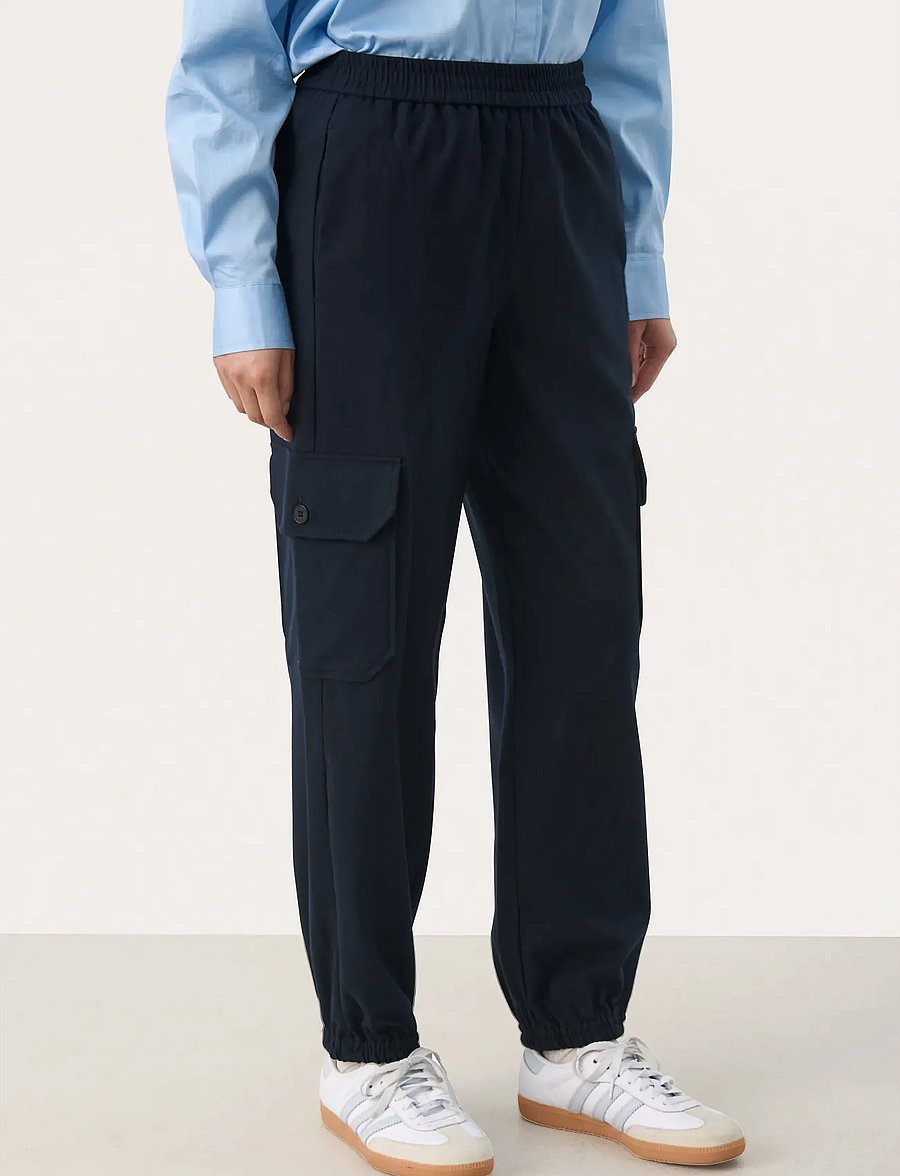 Part Two - JeninePW PA - cargobukser - dark navy - 0