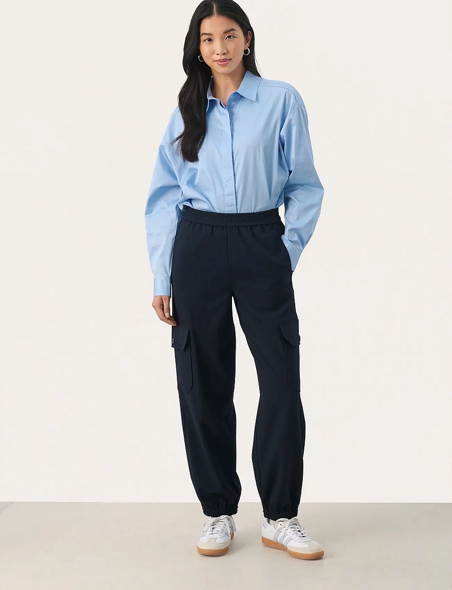 Part Two - JeninePW PA - cargobukser - dark navy - 3