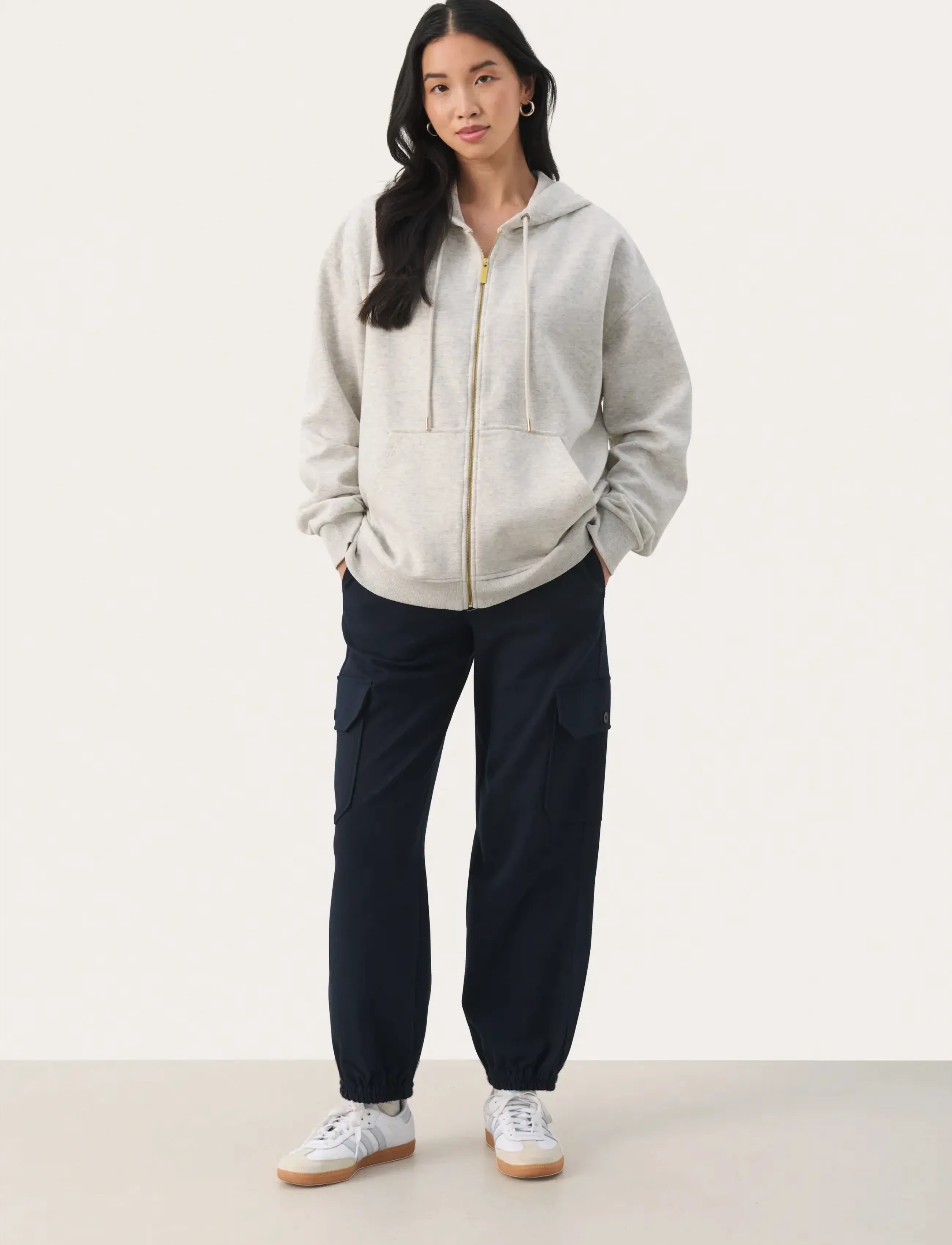 Part Two - JeninePW PA - cargobukser - dark navy - 4