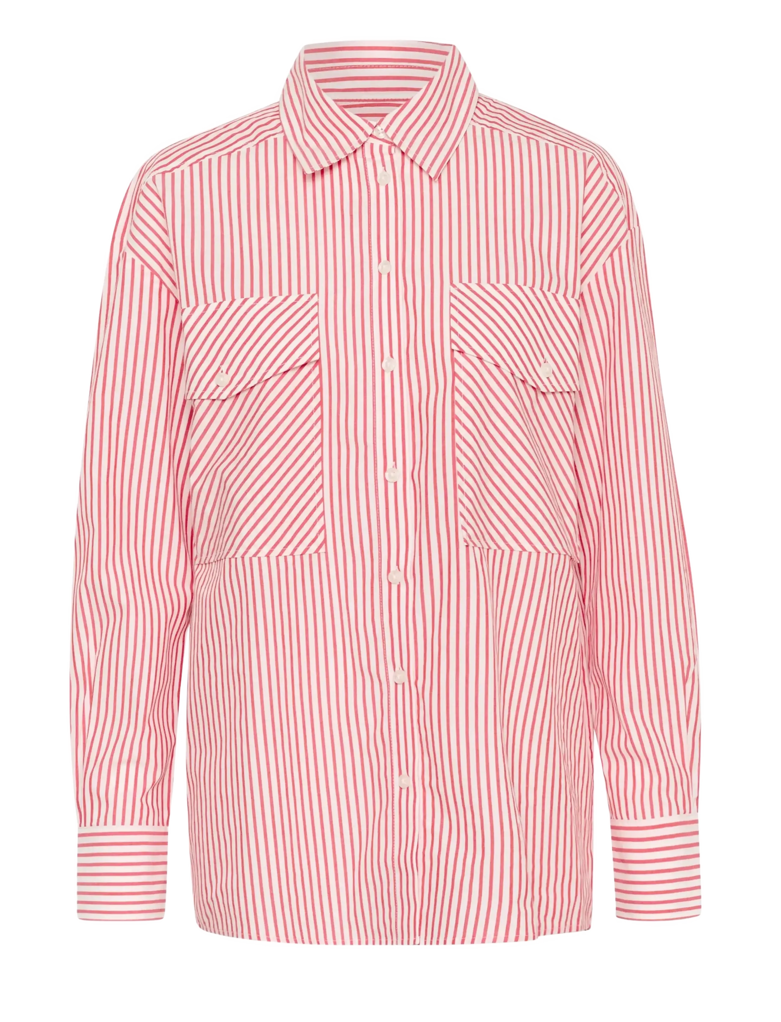 Part Two ParinazPW SH - Blusar & Skjortor - MARS RED STRIPE / red