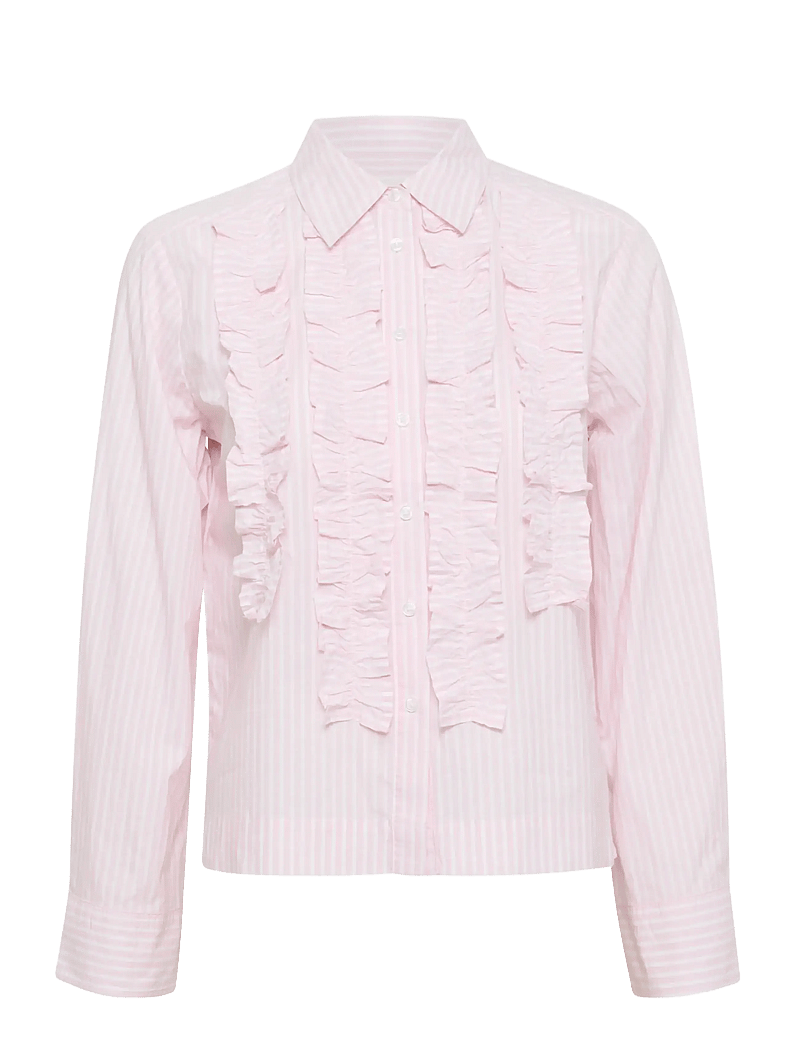 Part Two - PranveraPW SH - långärmade skjortor - lotus stripe - 1