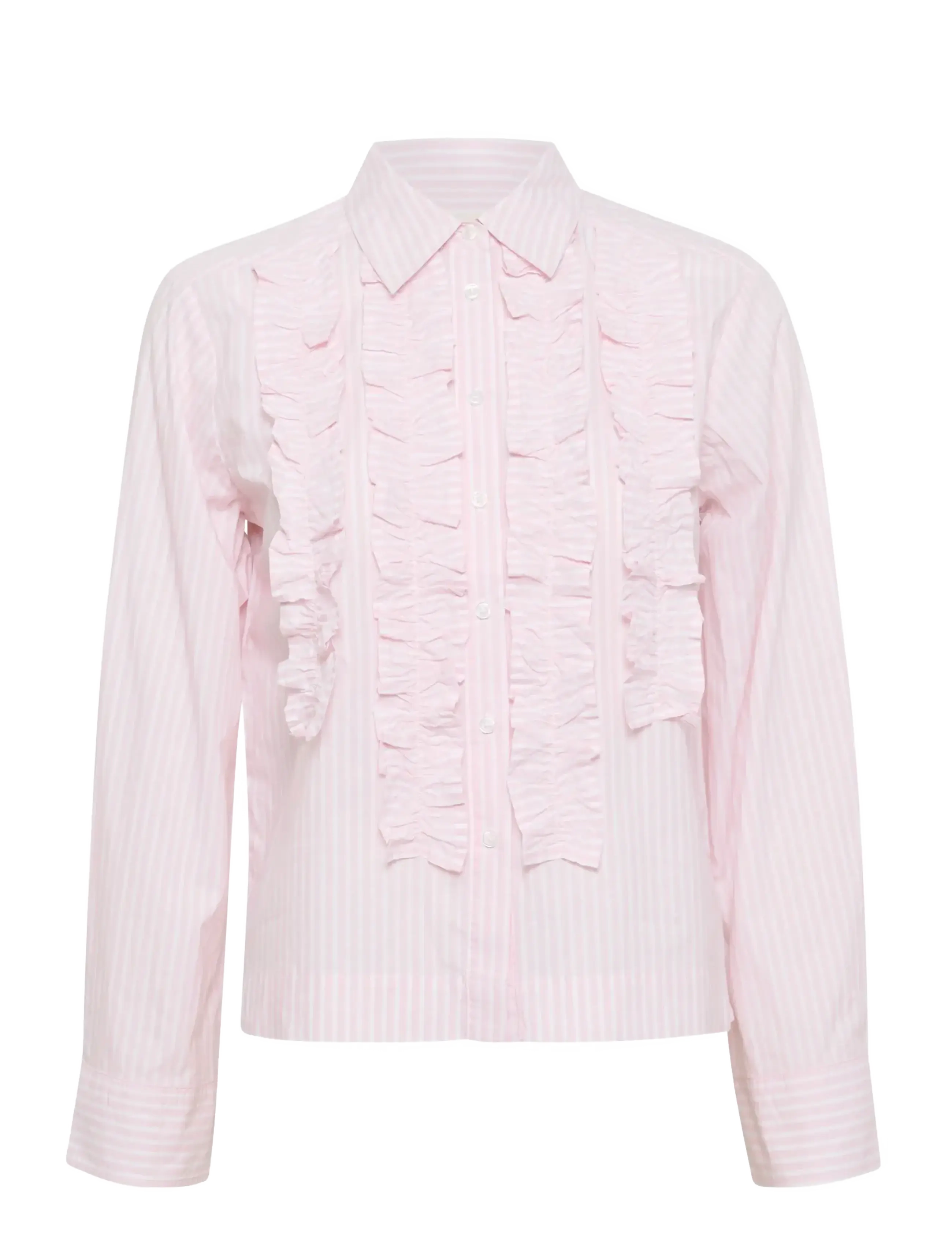 Part Two PranveraPW SH - Blouses & Overhemden - LOTUS STRIPE / pink/rose