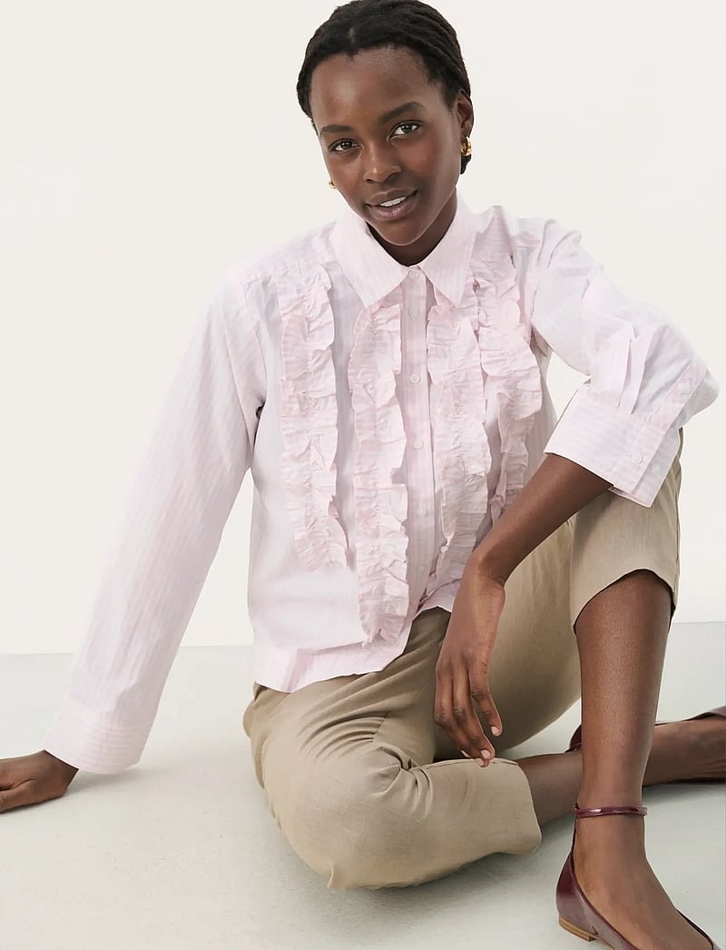 Part Two - PranveraPW SH - långärmade skjortor - lotus stripe - 0