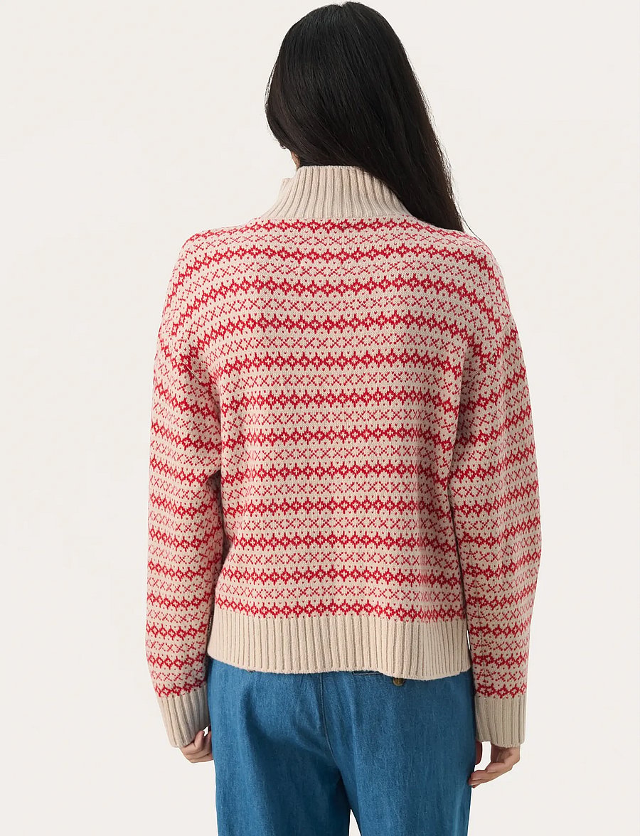 Part Two - PirjoPW PU - kardiganid - red jacquard - 4