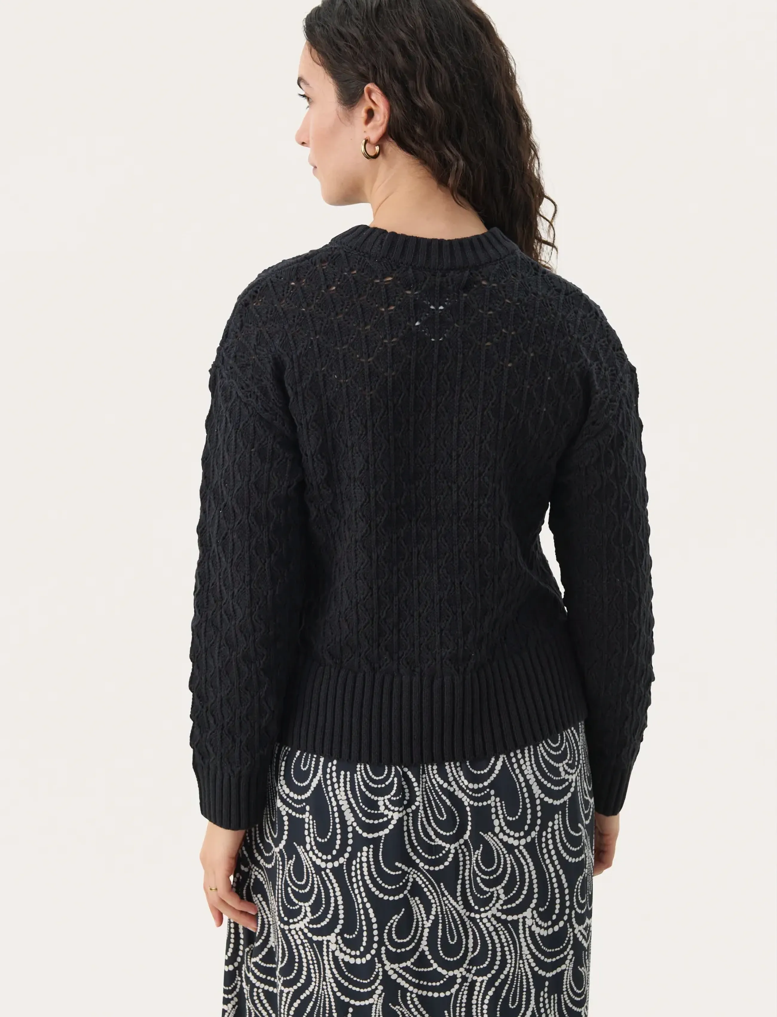 Part Two - PiaclaraPW PU - stickade tröjor - dark navy - 4