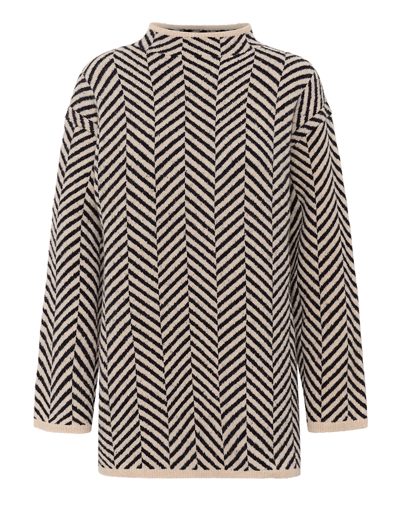 Part Two - LeanaPW PU - stickade tröjor - french oak jacquard - 1