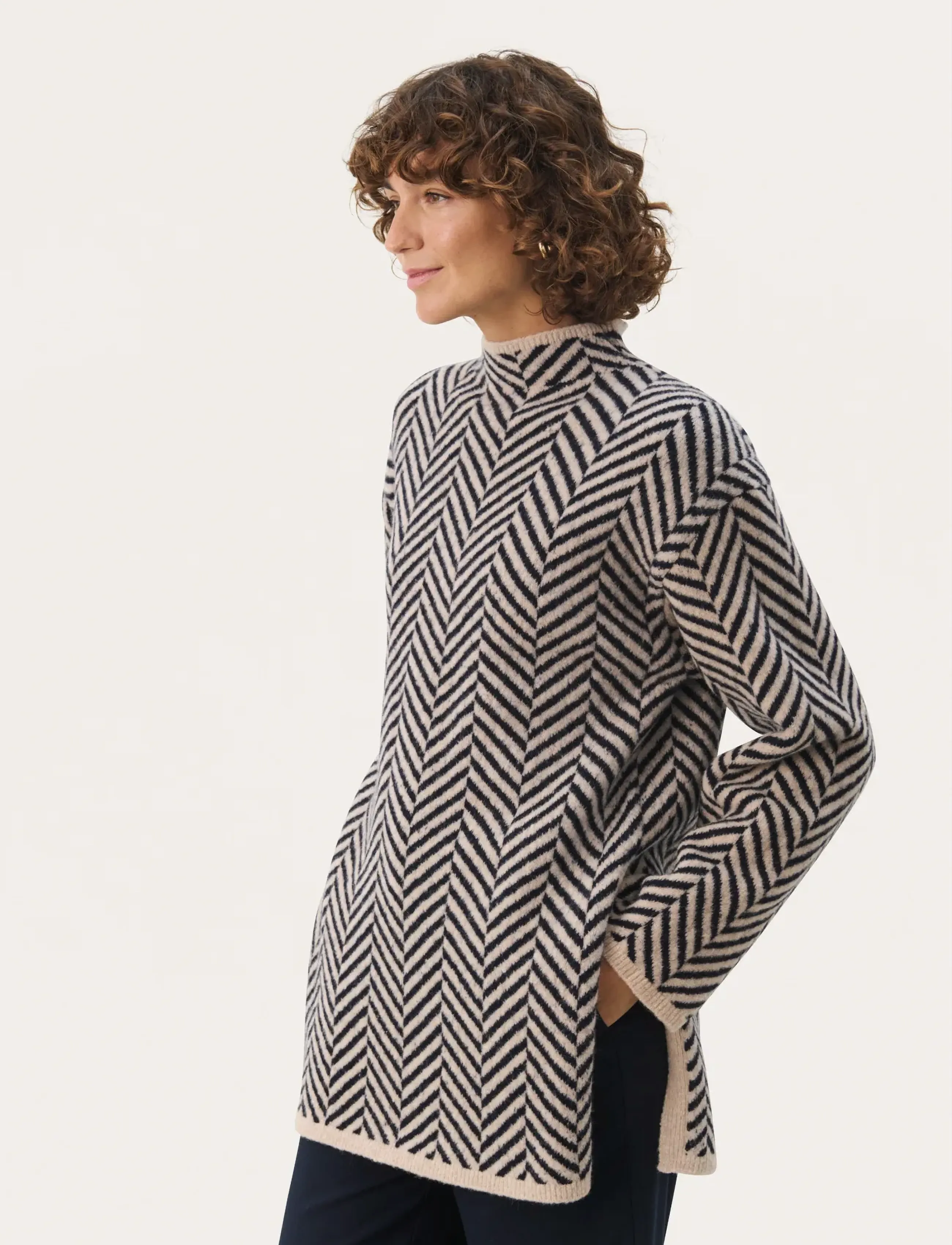 Part Two LeanaPW PU - Kudumid - FRENCH OAK JACQUARD / black