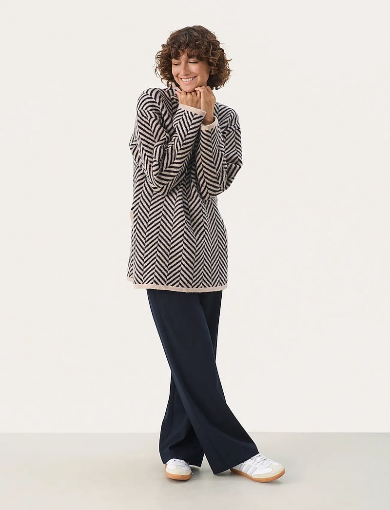 Part Two - LeanaPW PU - stickade tröjor - french oak jacquard - 3