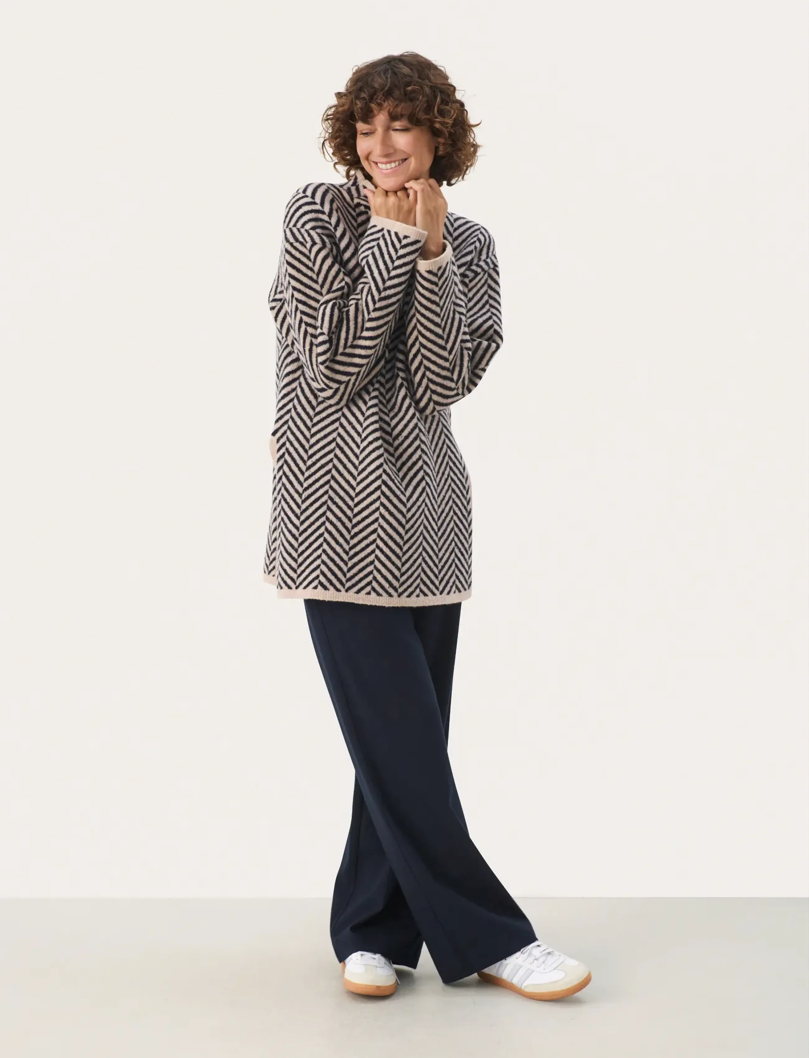 Part Two - LeanaPW PU - pullover - french oak jacquard - 3