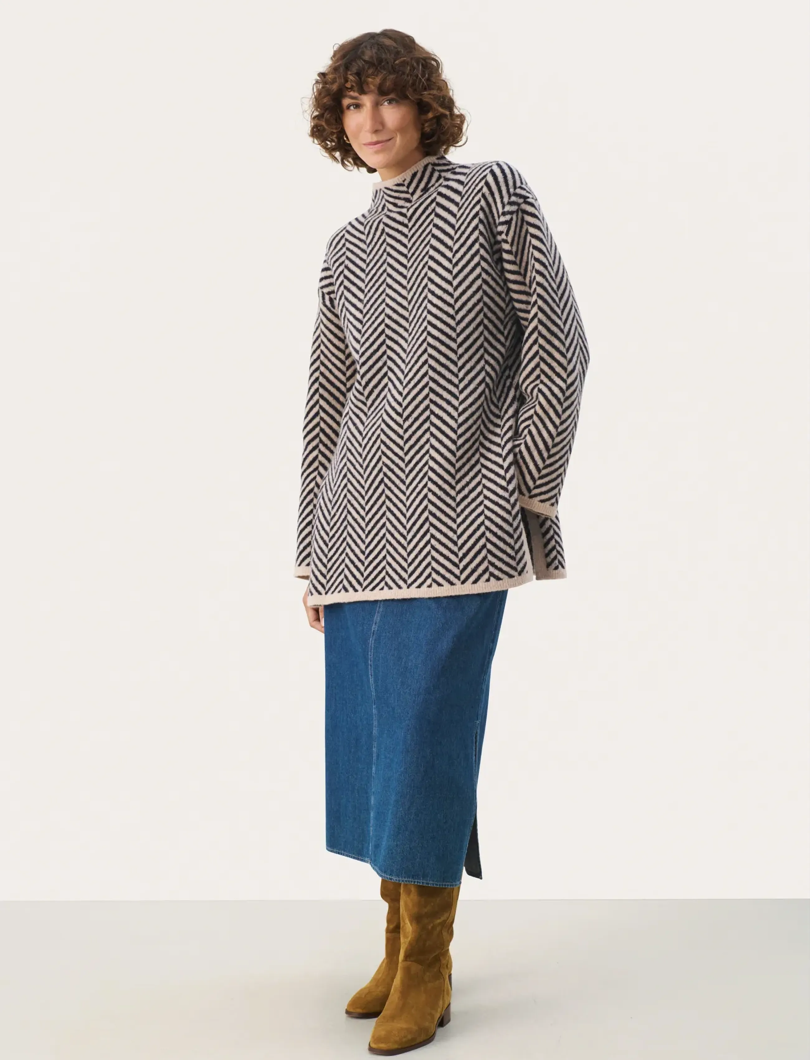 Part Two - LeanaPW PU - pullover - french oak jacquard - 4