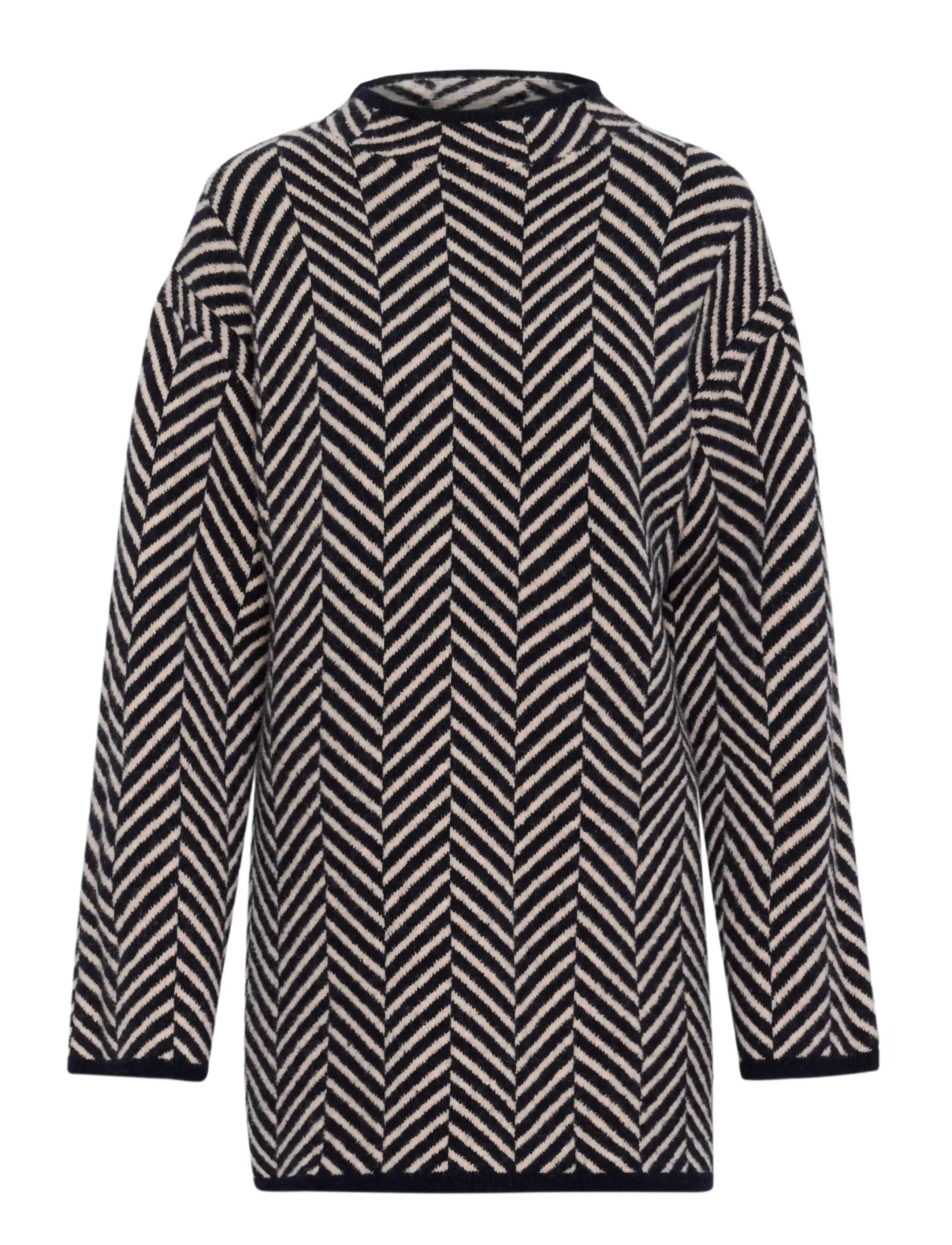 NAVY JACQUARD