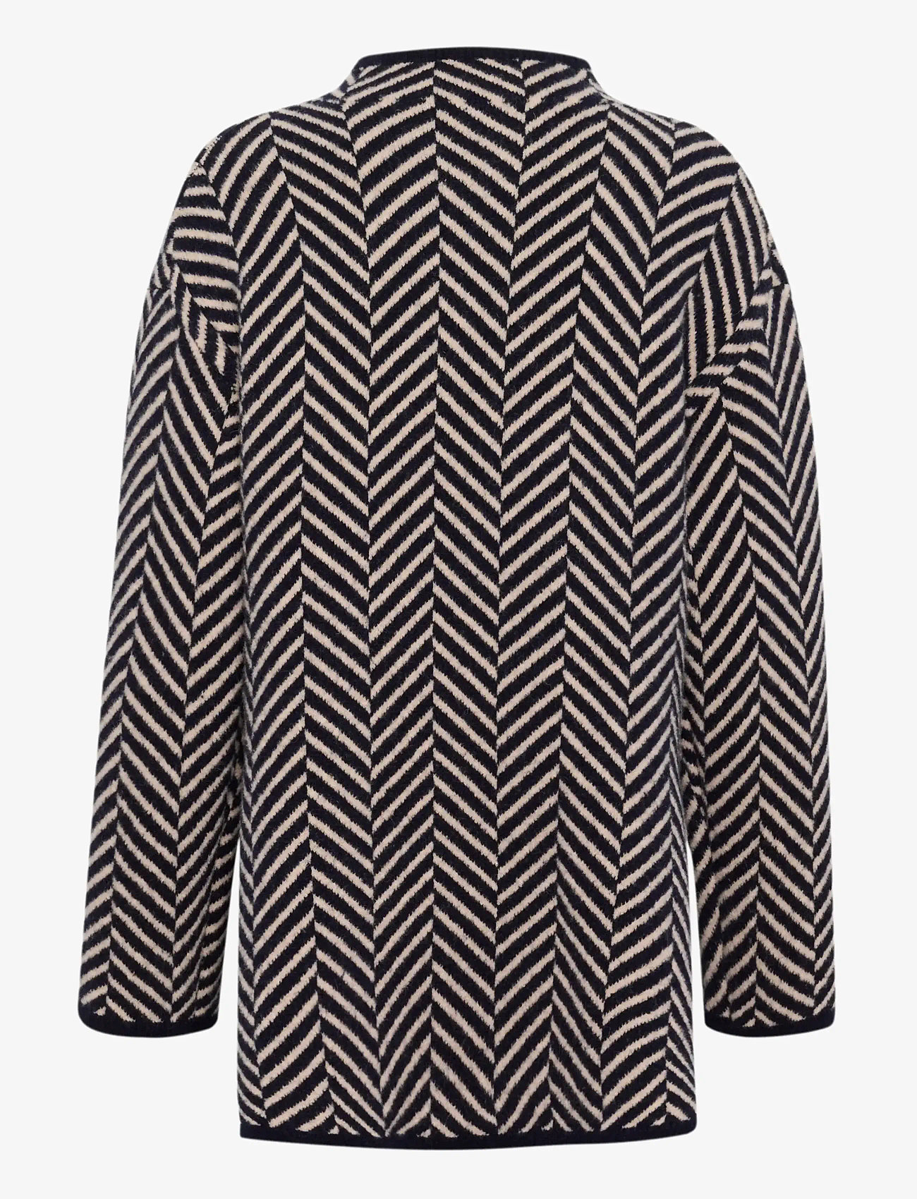 Part Two - LeanaPW PU - efterårstøj - navy jacquard - 1