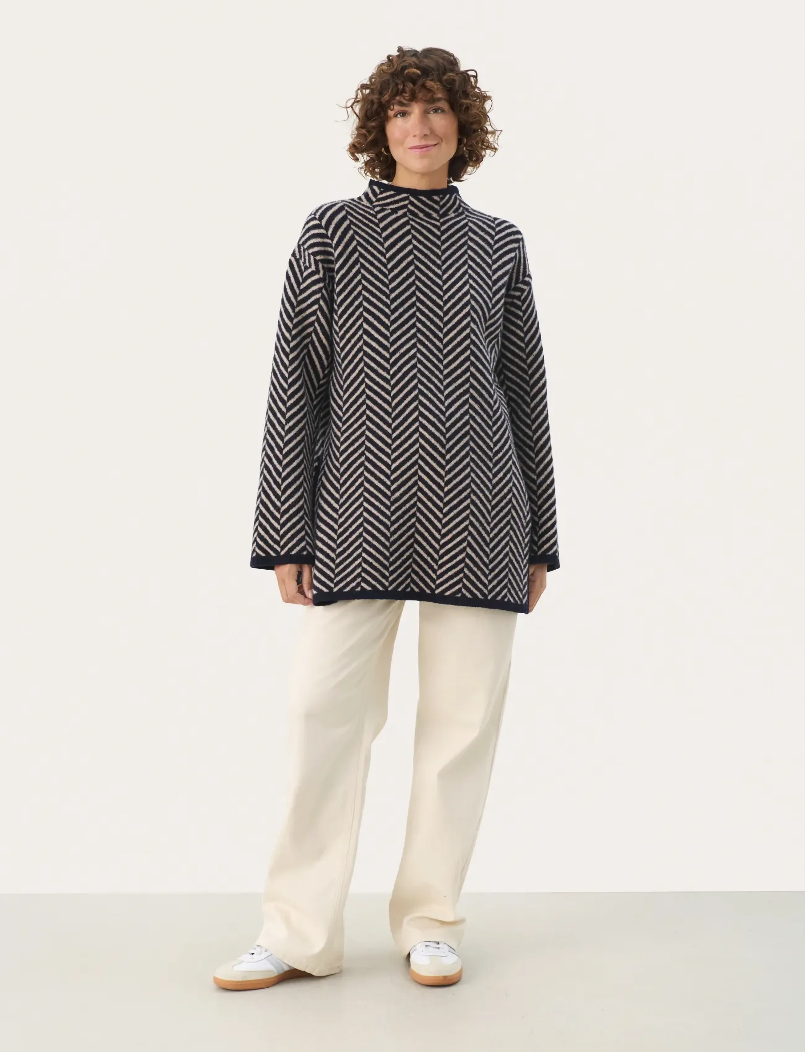 Part Two - LeanaPW PU - pullover - navy jacquard - 3