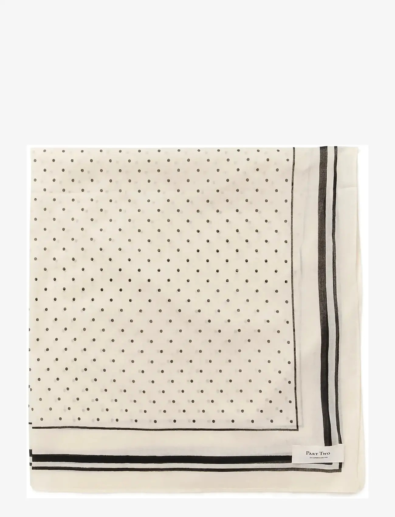 Part Two - PhiPW Scarf - lightweight scarves - black dot print - 2