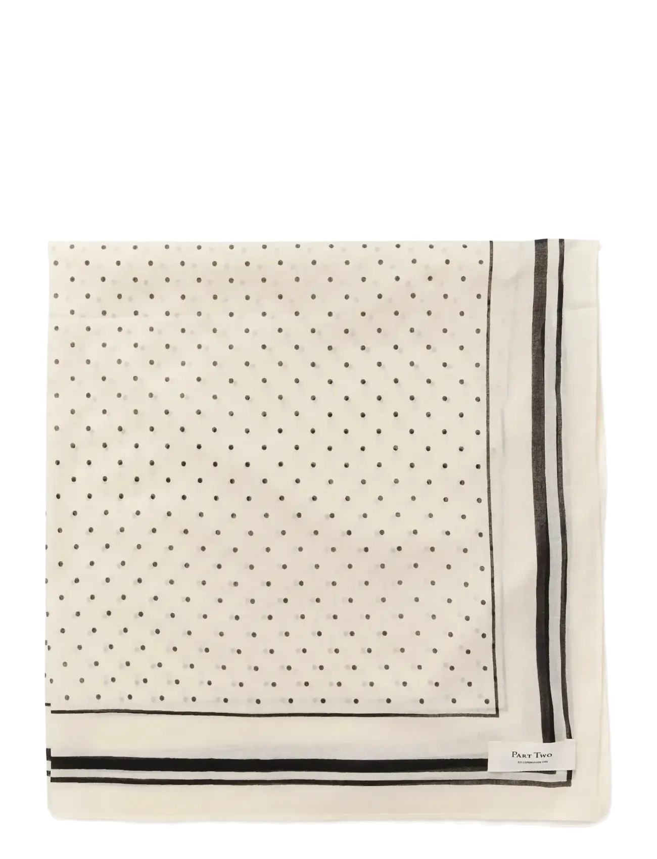 Part Two - PhiPW Scarf - die niedrigsten preise - black dot print - 2