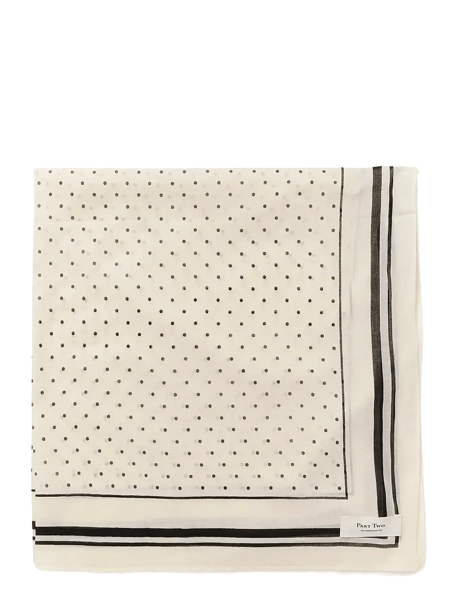 Part Two - PhiPW Scarf - lightweight scarves - black dot print - 2