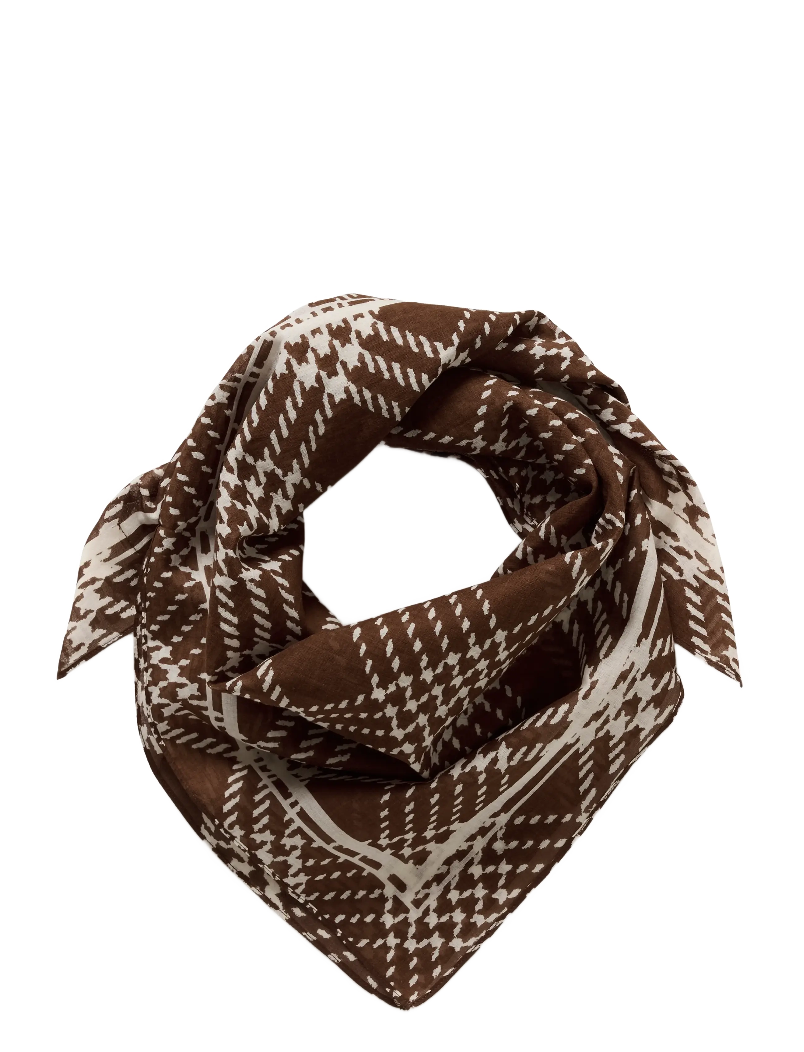 BROWN CHECK PRINT