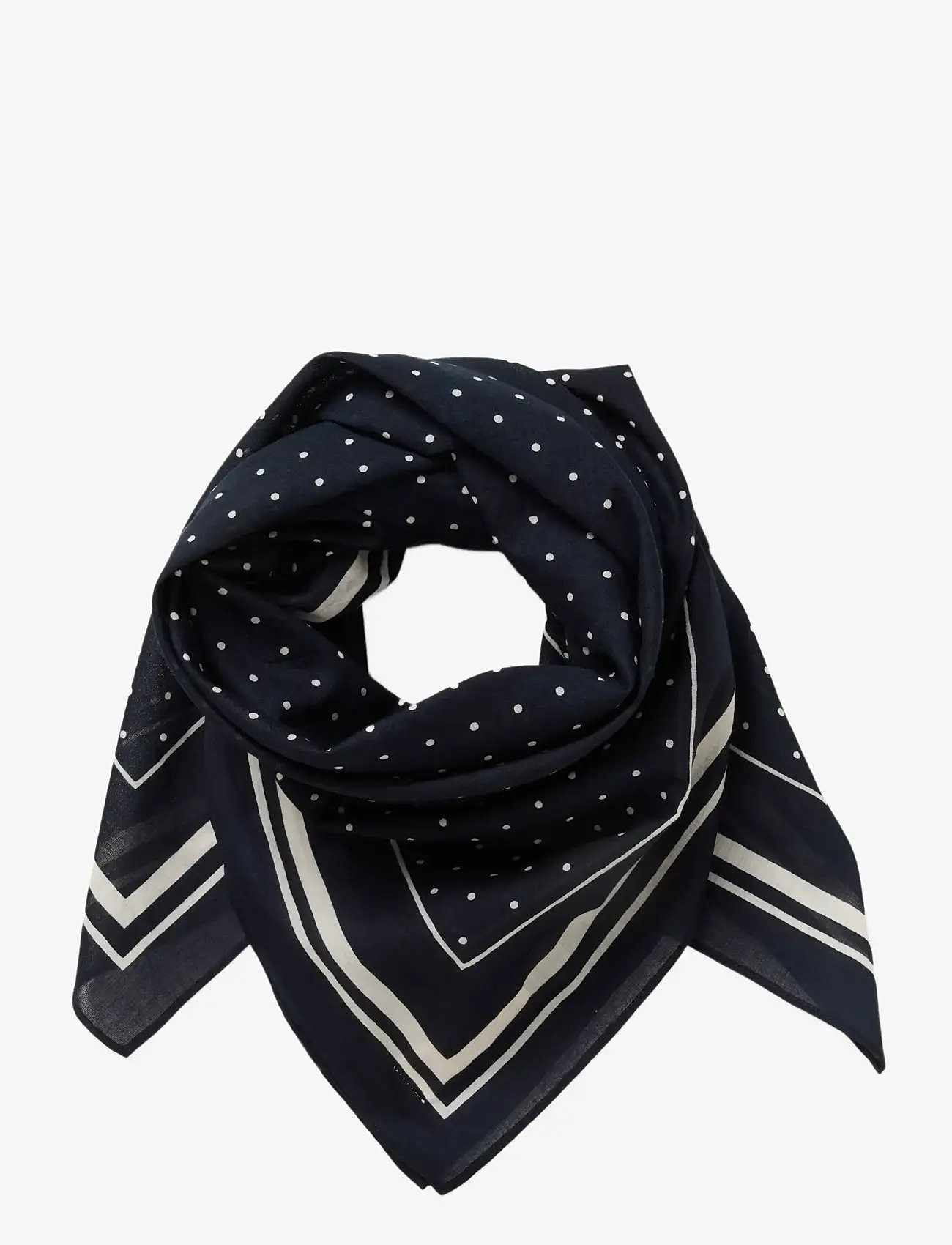 Part Two - PhiPW Scarf - laveste priser - dark navy dot print - 1
