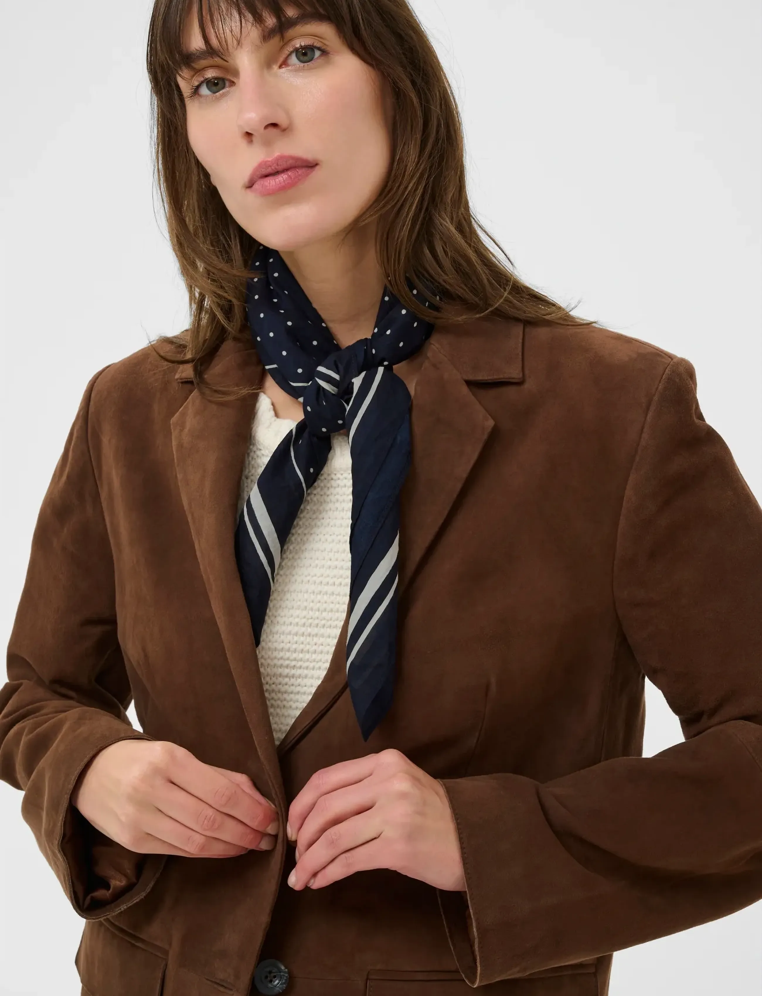 Part Two - PhiPW Scarf - lowest prices - dark navy dot print - 3