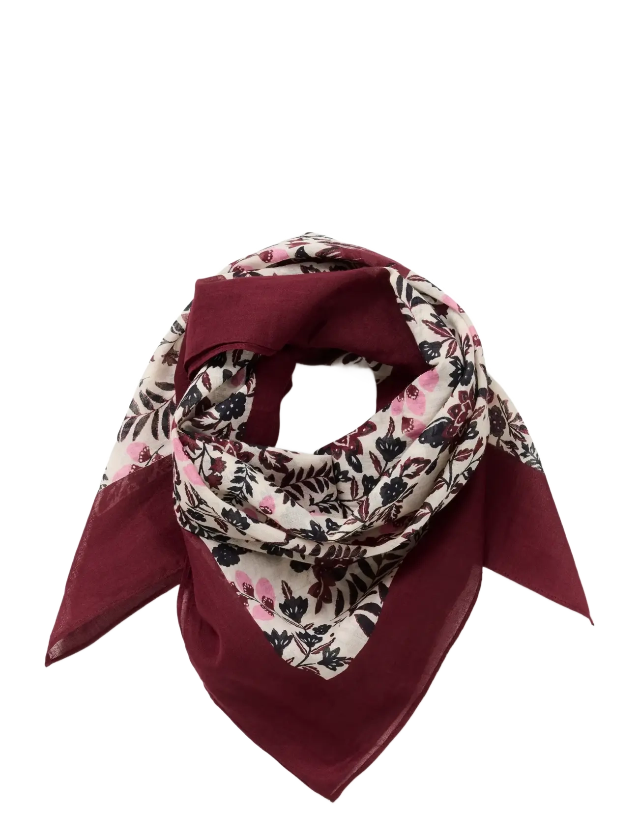 Part Two PhiPW SC - Accessoires - FIG BIRD PRINT / burgundy