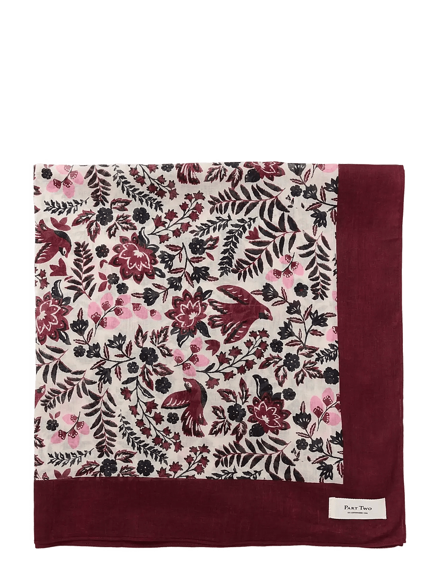 Part Two - PhiPW Scarf - kerged sallid - fig bird print - 2