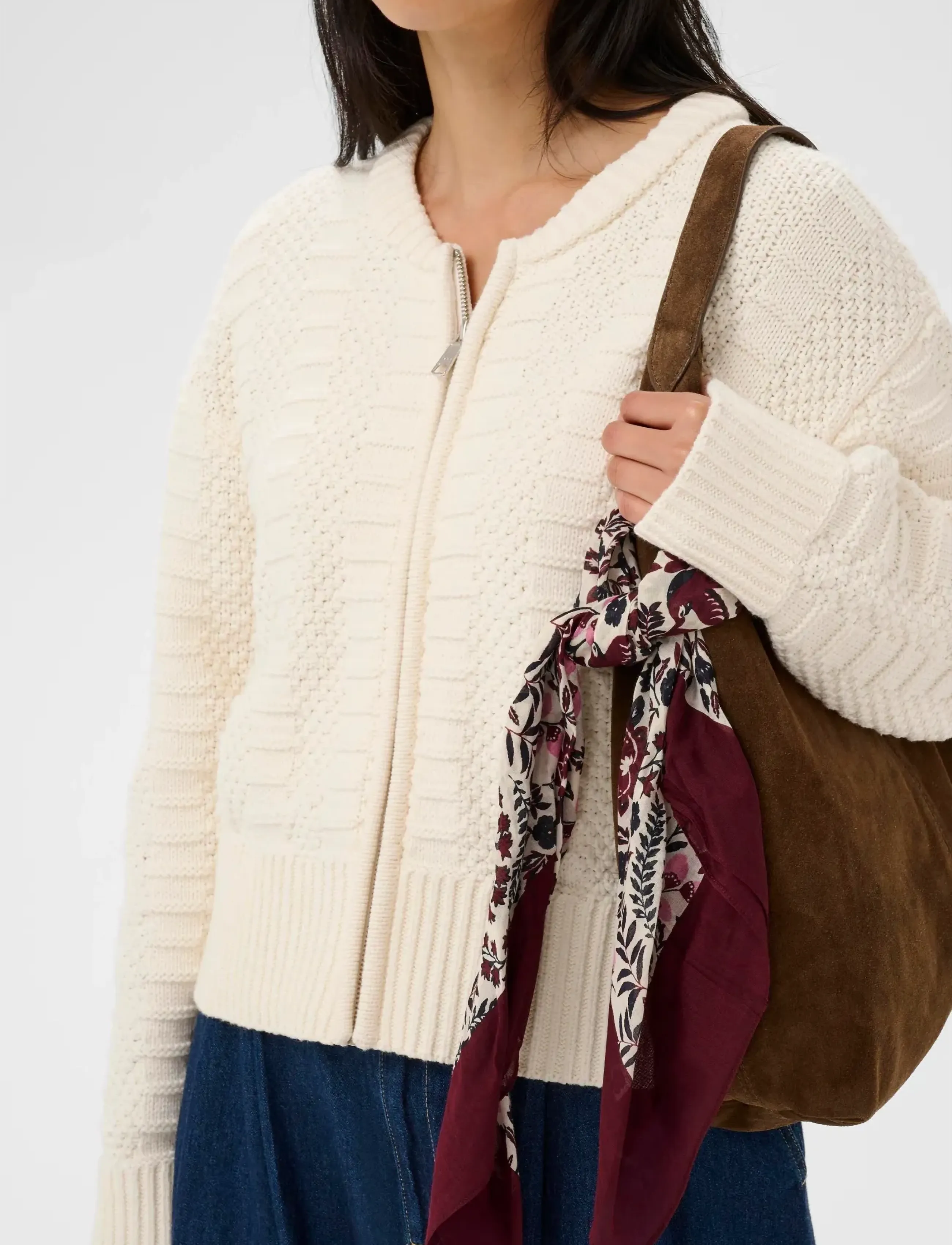 Part Two PhiPW SC - Accessoires - FIG BIRD PRINT / burgundy