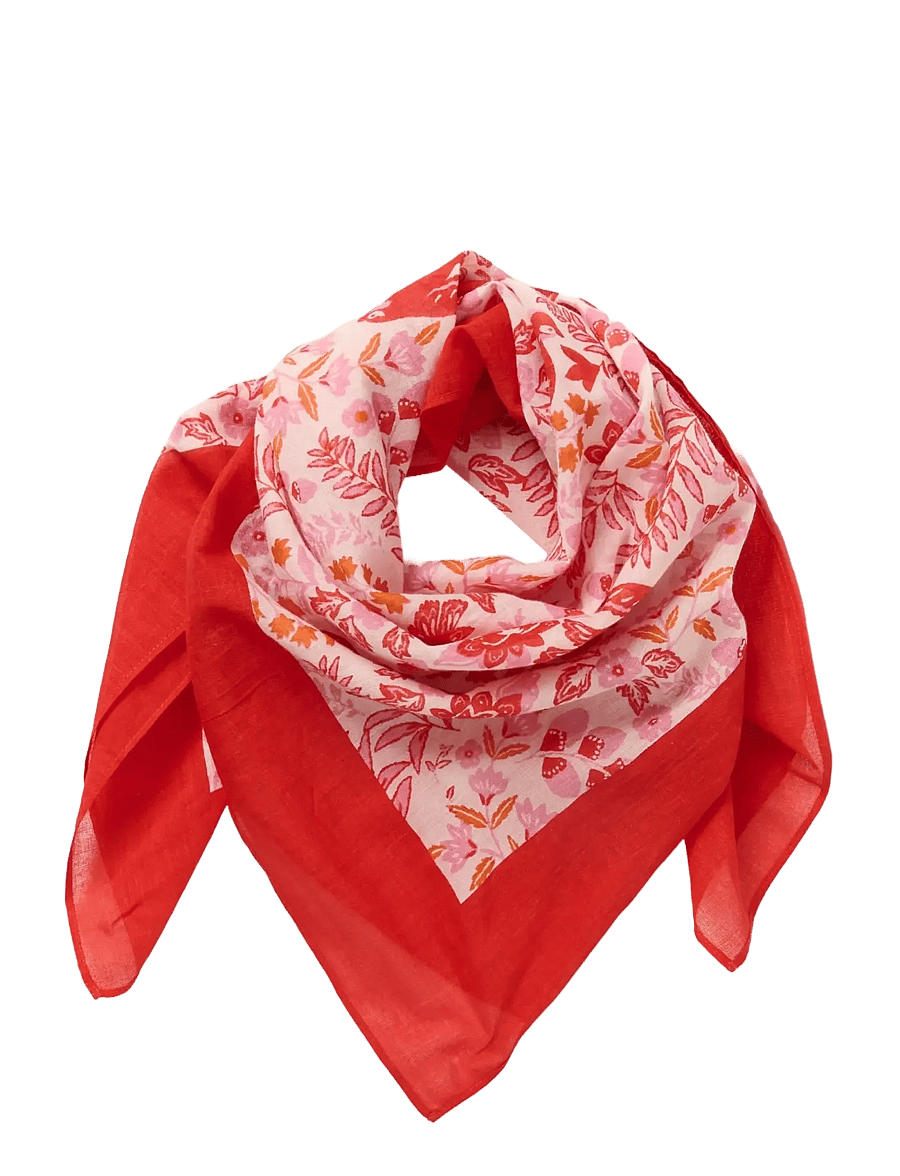 Part Two - PhiPW Scarf - tynde tørklæder - poppy red bird print - 1