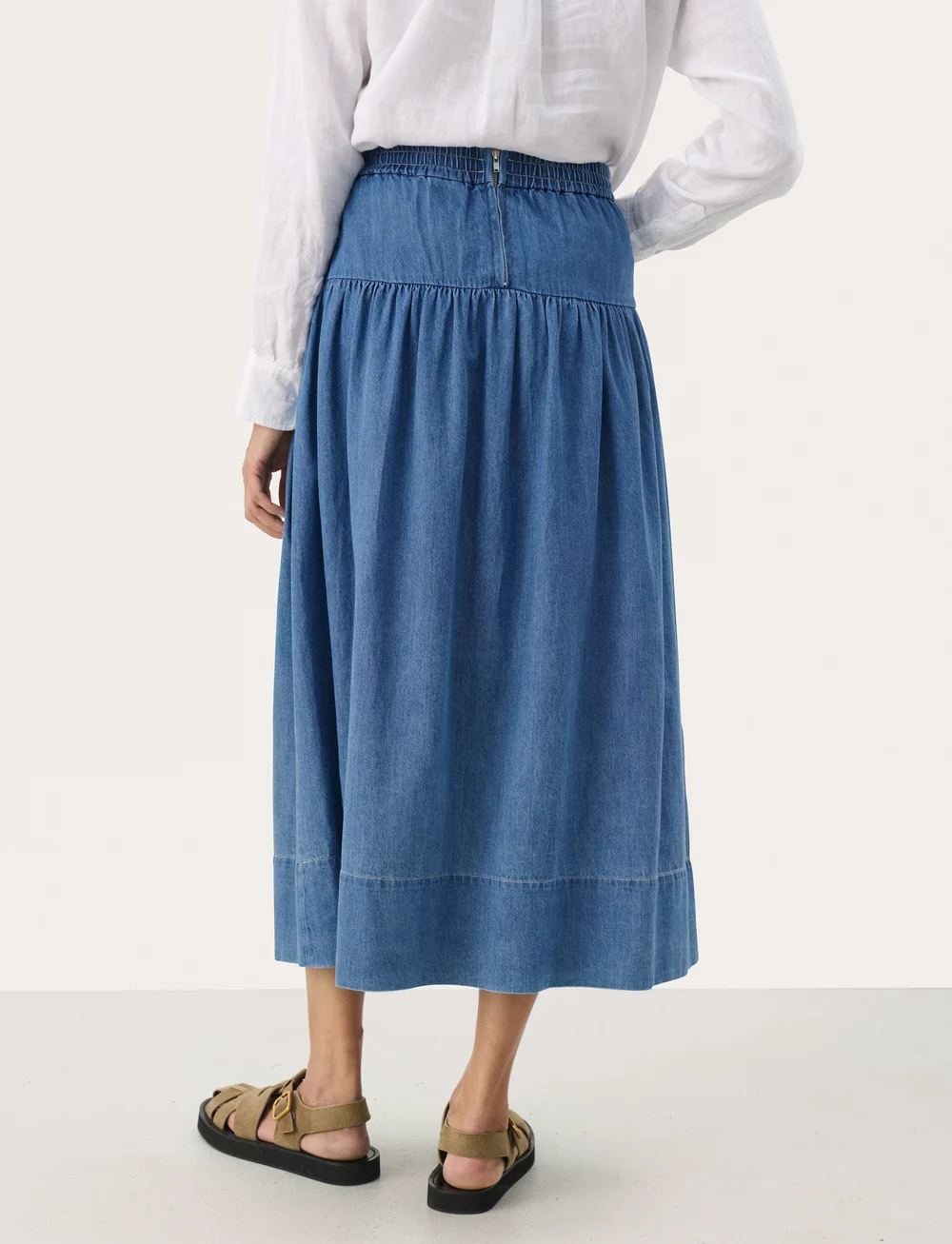 Part Two - NelliaPW SK - denimskjørt - medium blue denim - 4