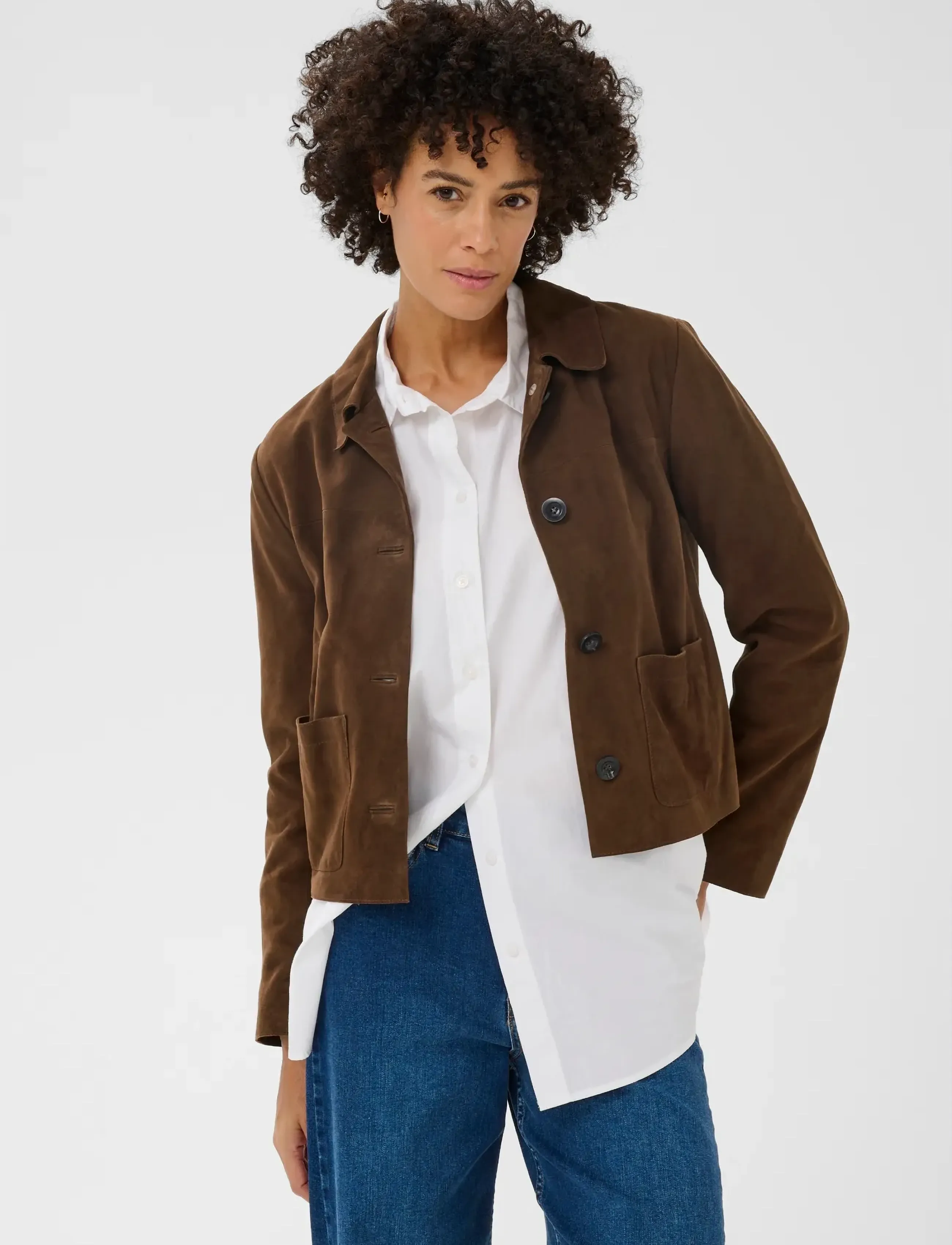 Part Two NemaPW JA - Lederjacken - CARAFE / brown