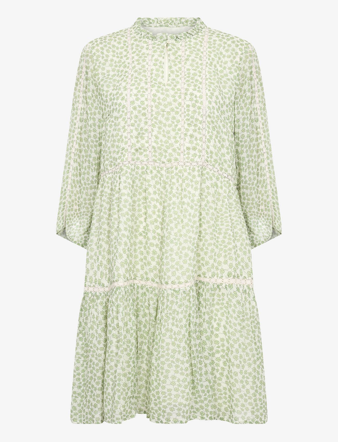 Part Two - NibiPW DR - sommerkleider - green mini grid flower - 0