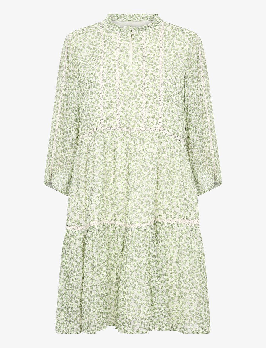 Part Two - NibiPW DR - sommerkleider - green mini grid flower - 1