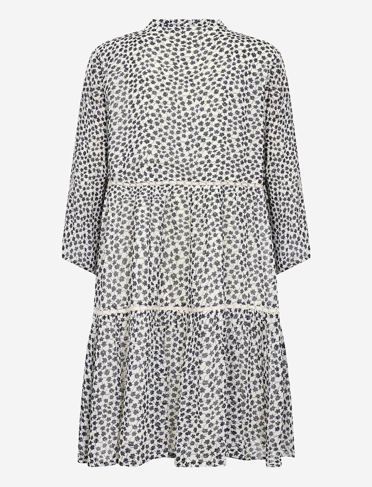 Part Two - NibiPW DR - summer dresses - navy mini grid flower - 1