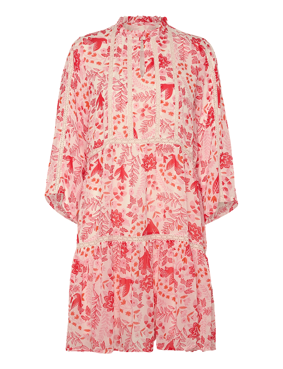 Part Two - NibiPW DR - sommerkleider - poppy red bird print - 1