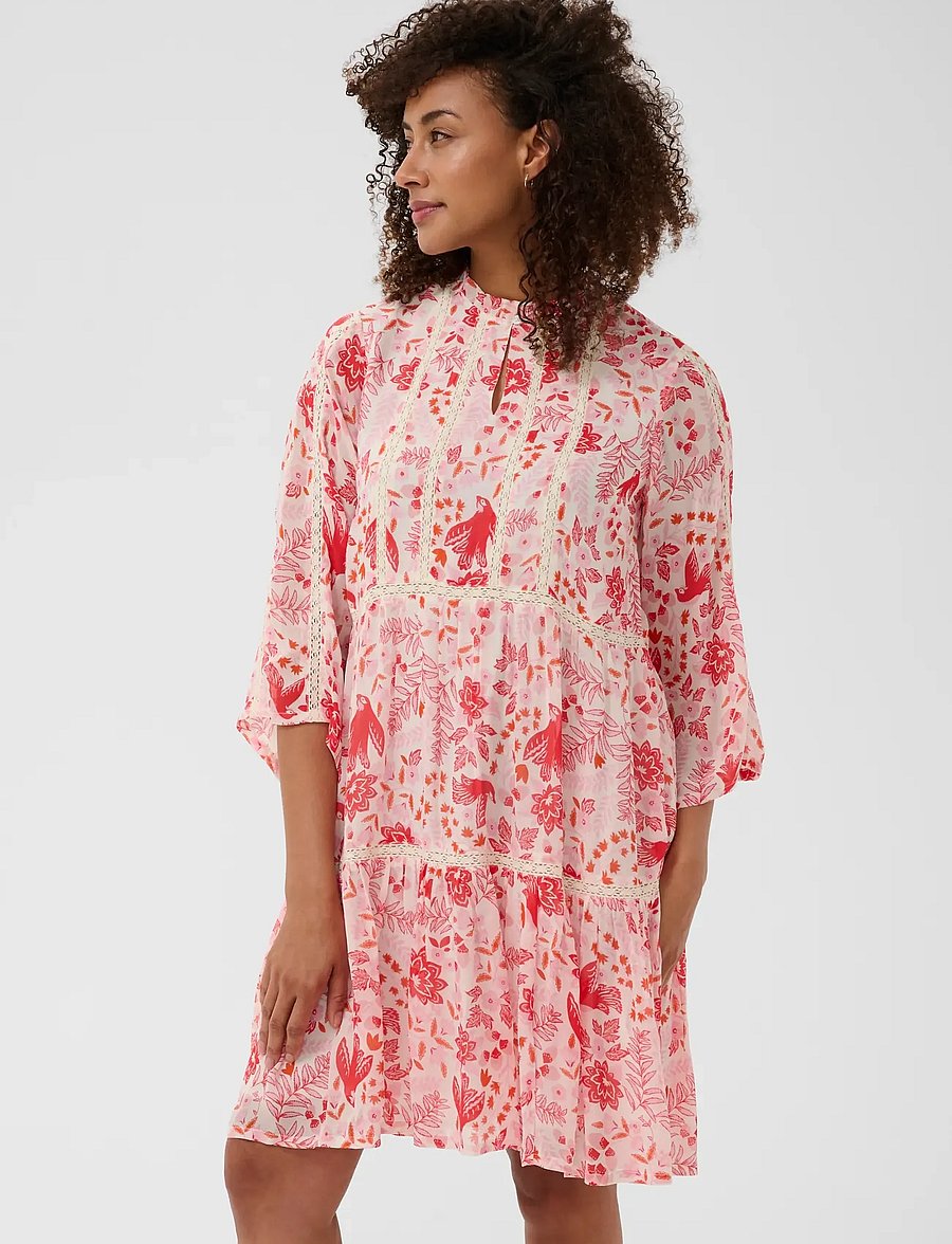 Part Two - NibiPW DR - sommerkleider - poppy red bird print - 3