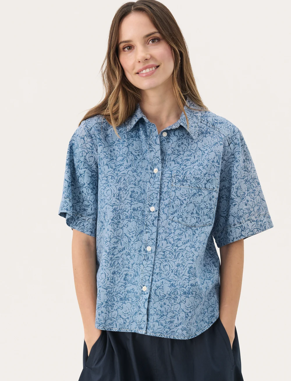 Part Two - NiclaPW SH - denim shirts - denim rose - 0